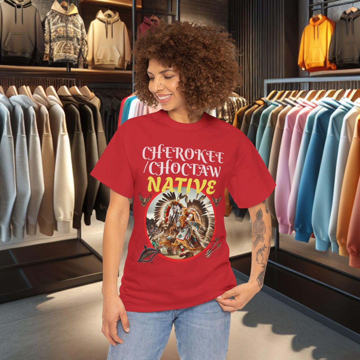 Cherokee / Choctaw Native- Heavy Cotton Tee