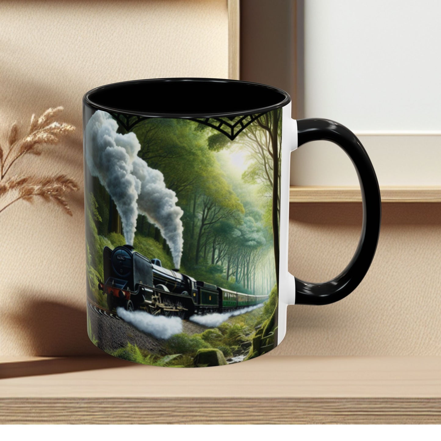 Mug - Jungle Train - Accent Coffee Mug (11oz, 15oz) (AOP)