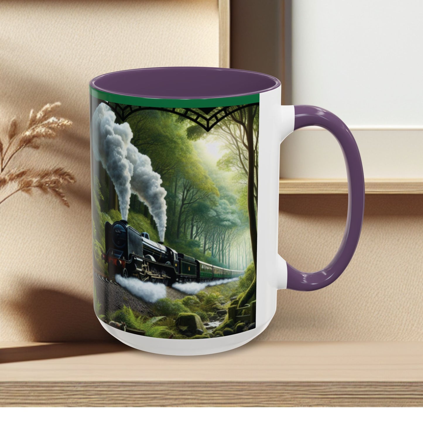 Mug - Jungle Train - Accent Coffee Mug (11oz, 15oz) (AOP)