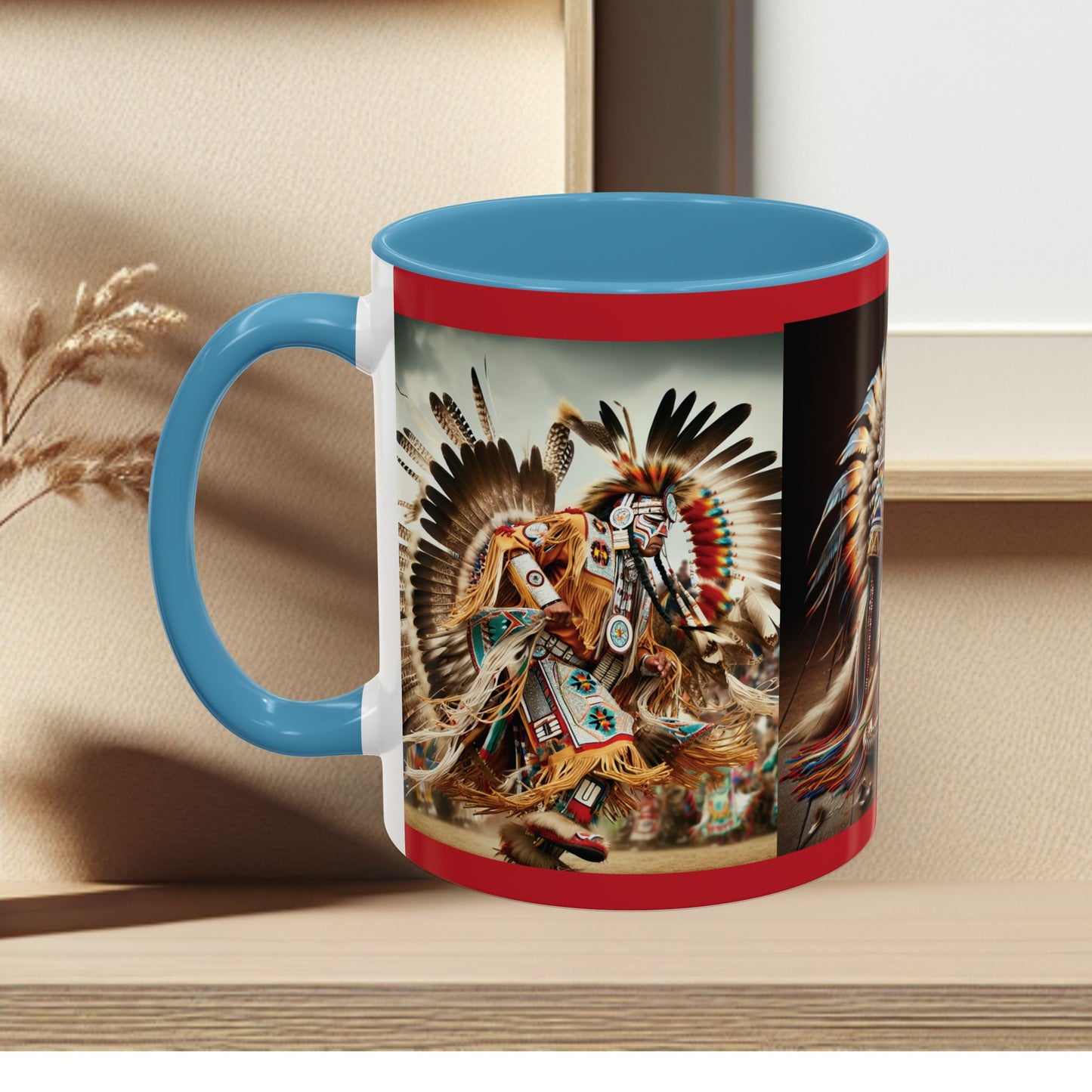 Mug- Native Dancer - Coffee Mug (11 oz, 15 oz) (AOP)