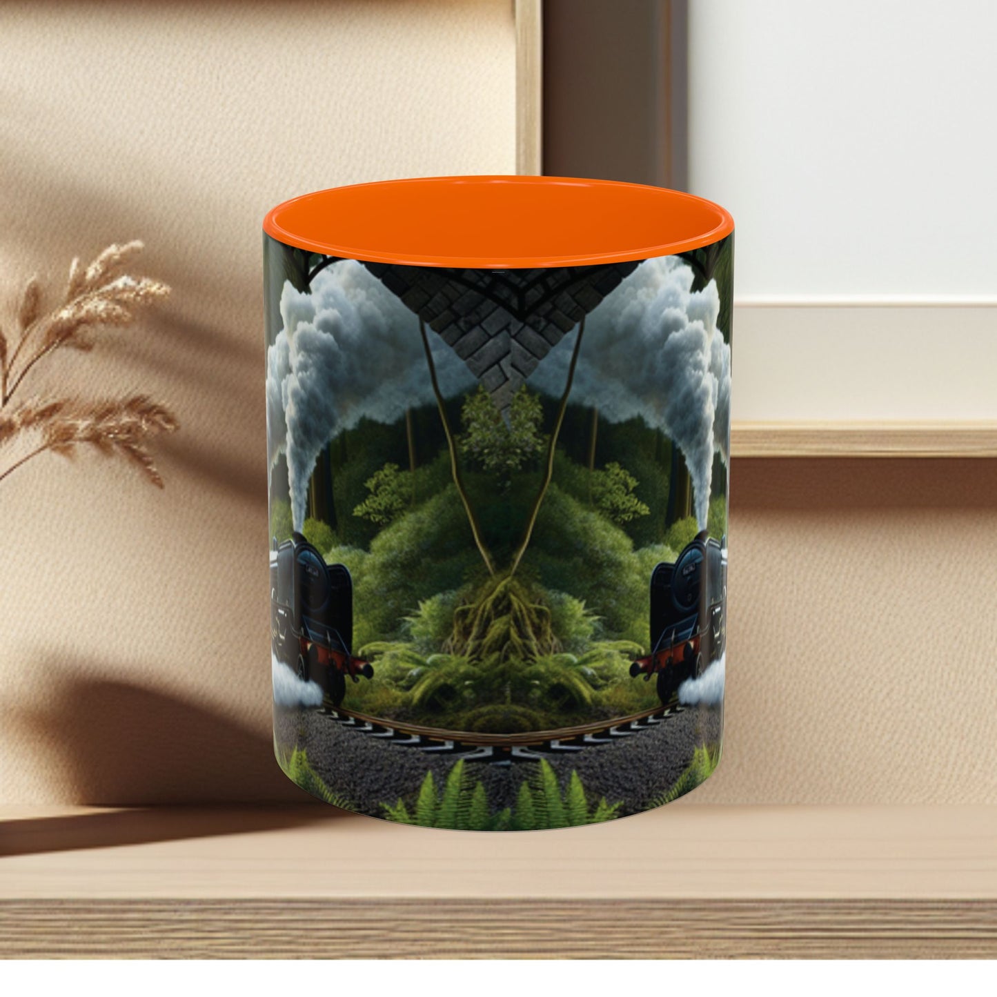 Mug - Jungle Train - Accent Coffee Mug (11oz, 15oz) (AOP)