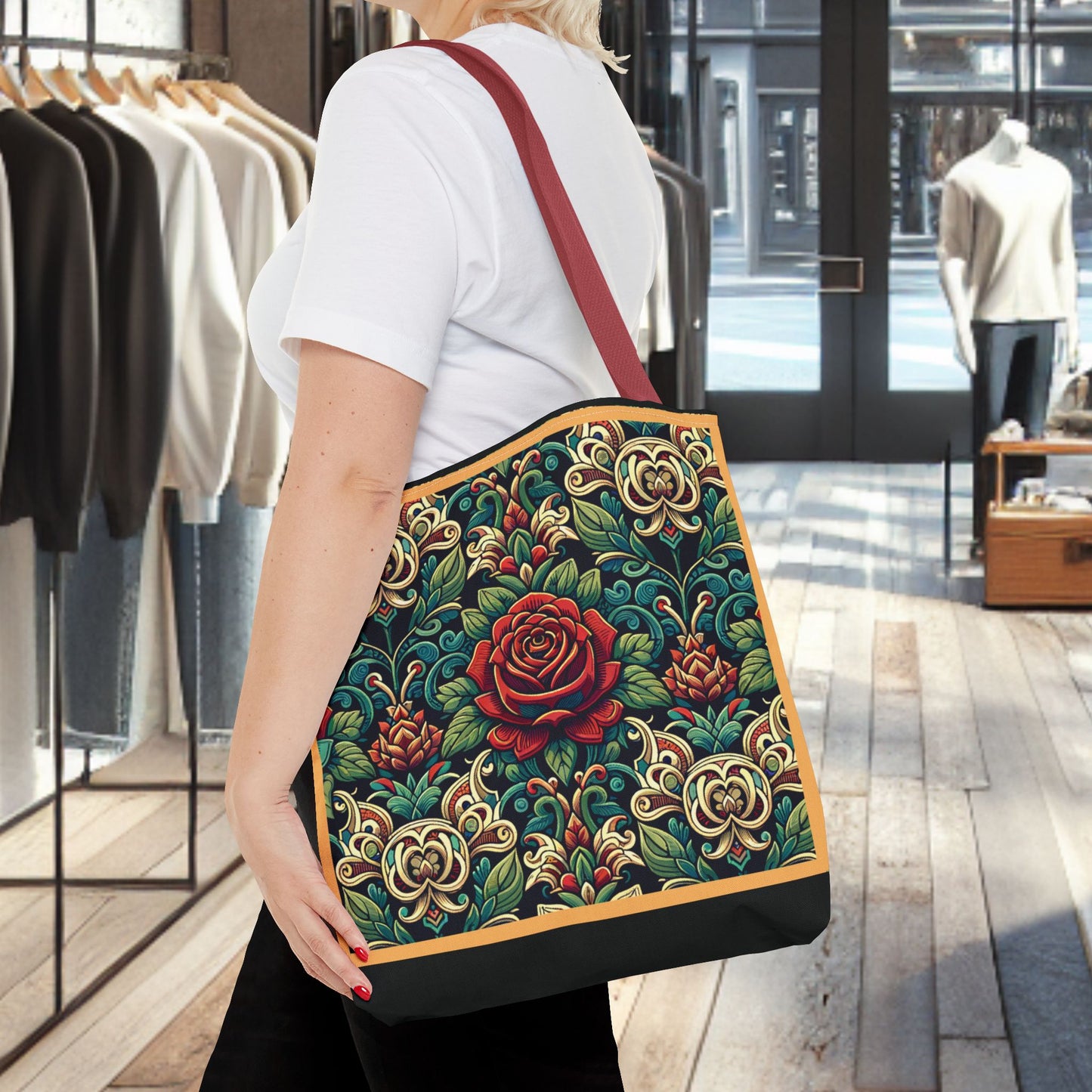 Tote Bag-Rose Garden -Tote Bag
