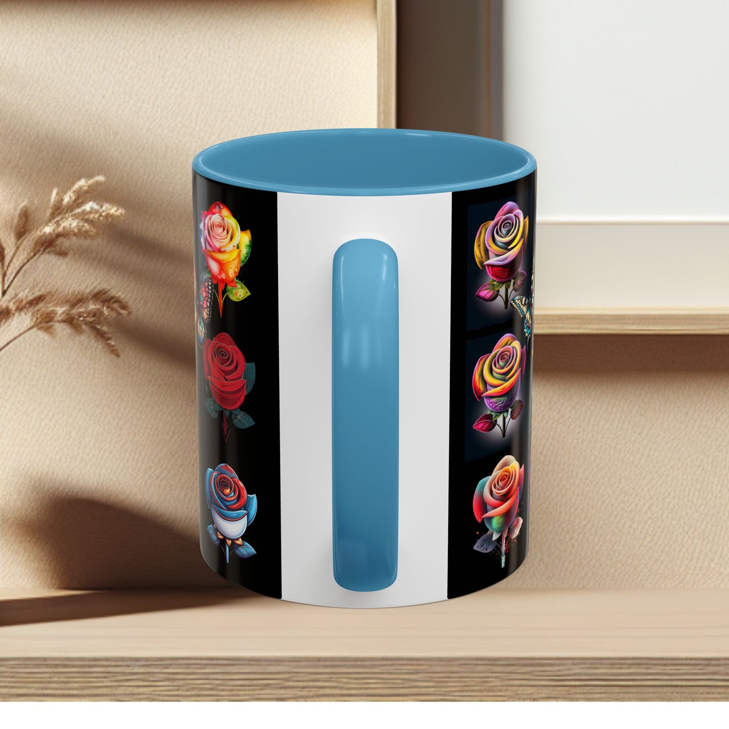 Floral Accent Mug - Perfect Gift for Garden Lovers