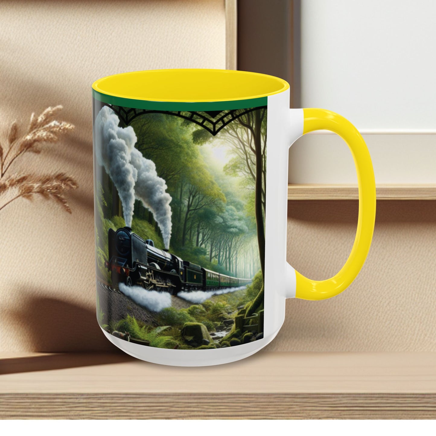 Mug - Jungle Train - Accent Coffee Mug (11oz, 15oz) (AOP)