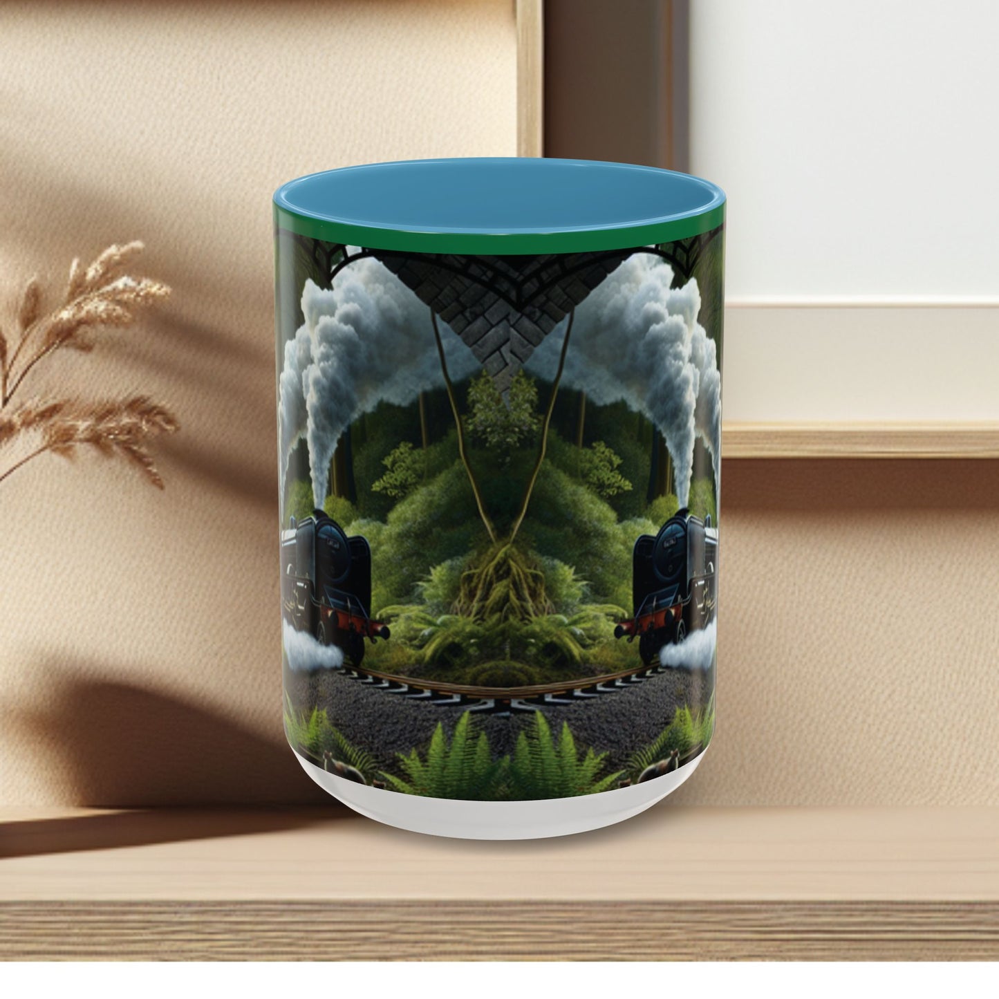 Mug - Jungle Train - Accent Coffee Mug (11oz, 15oz) (AOP)