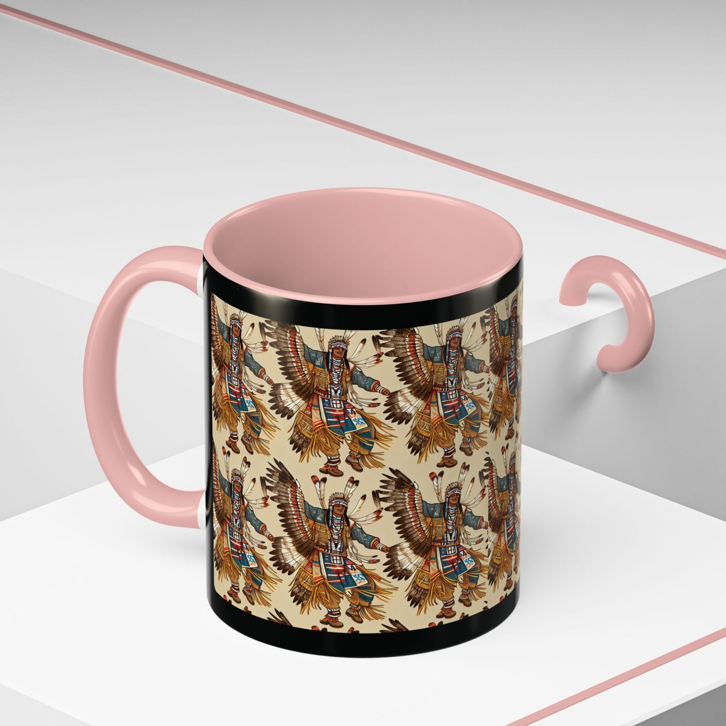 Mug- American Native Dancers Accent Coffee Mug (11, 15oz)