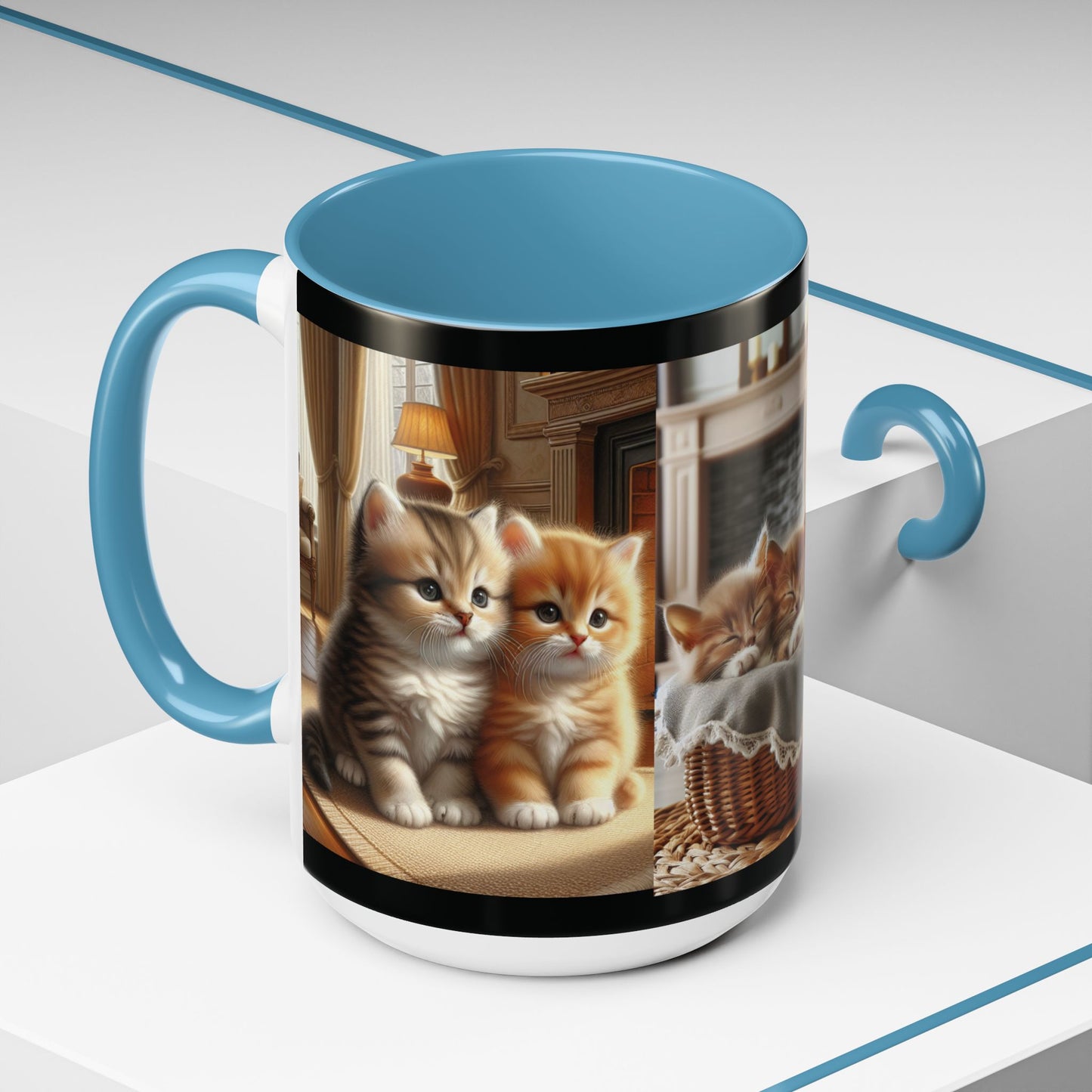 Mug- Kittens - Accent Coffee Mug (11oz, 15oz) (AOP)