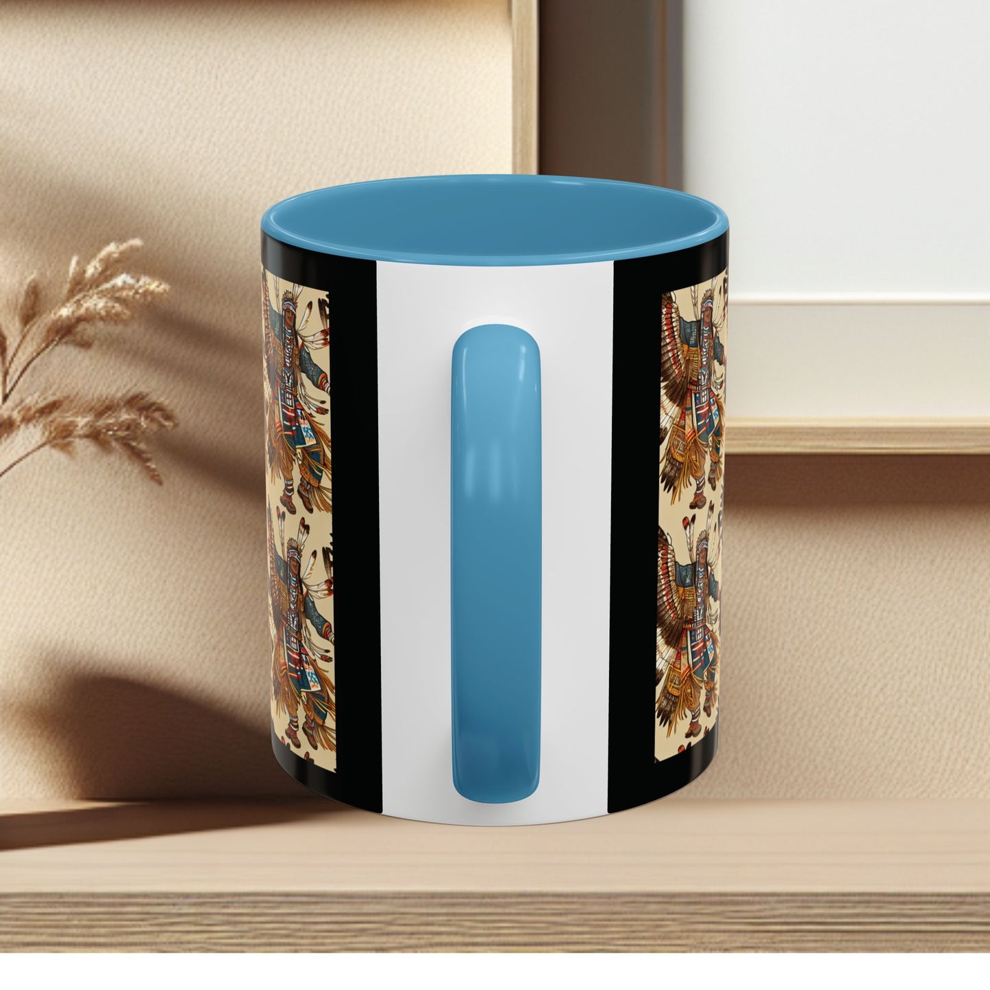 Mug- American Native Dancers Accent Coffee Mug (11, 15oz)