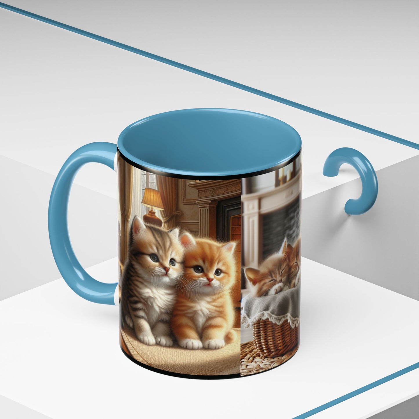 Mug- Kittens - Accent Coffee Mug (11oz, 15oz) (AOP)