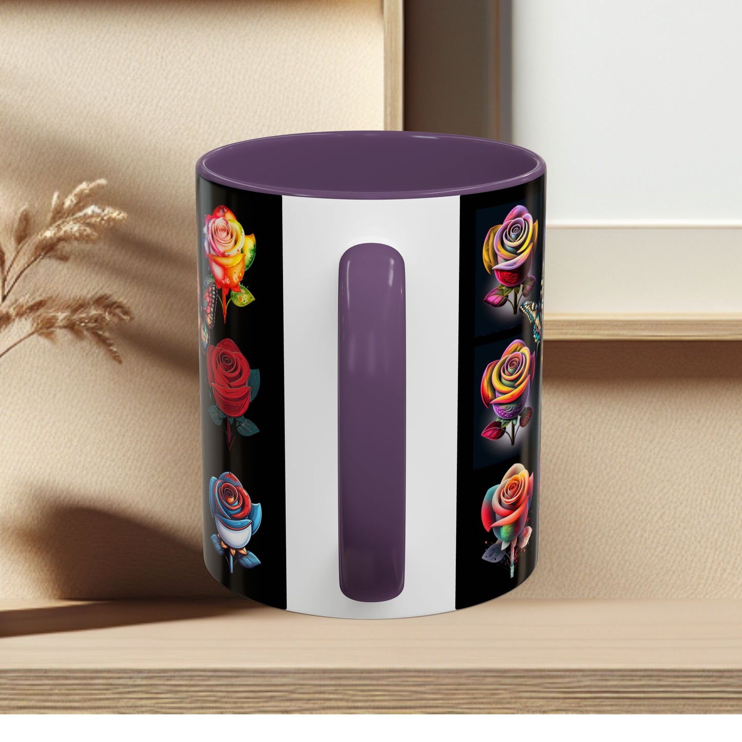 Floral Accent Mug - Perfect Gift for Garden Lovers