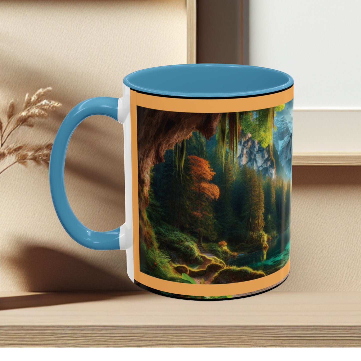 Mug: By the River-Accent Coffee Mug (11oz, 15oz)