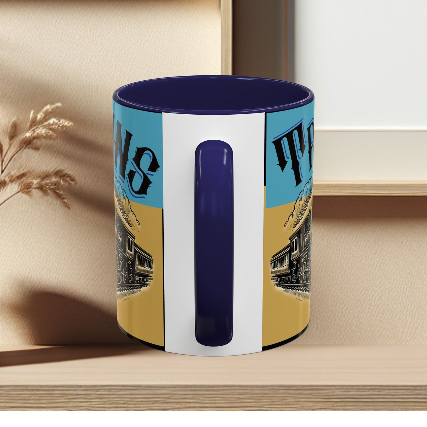 Mug-Trains Accent Coffee Mug