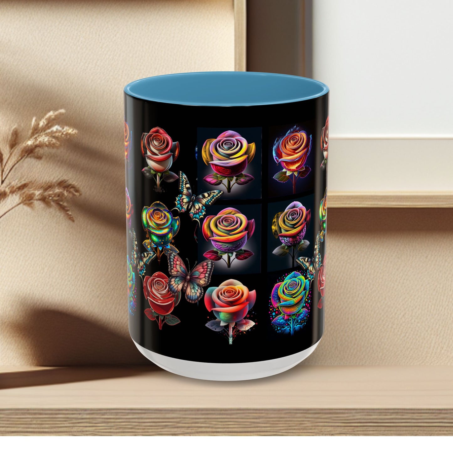 Floral Accent Mug - Perfect Gift for Garden Lovers