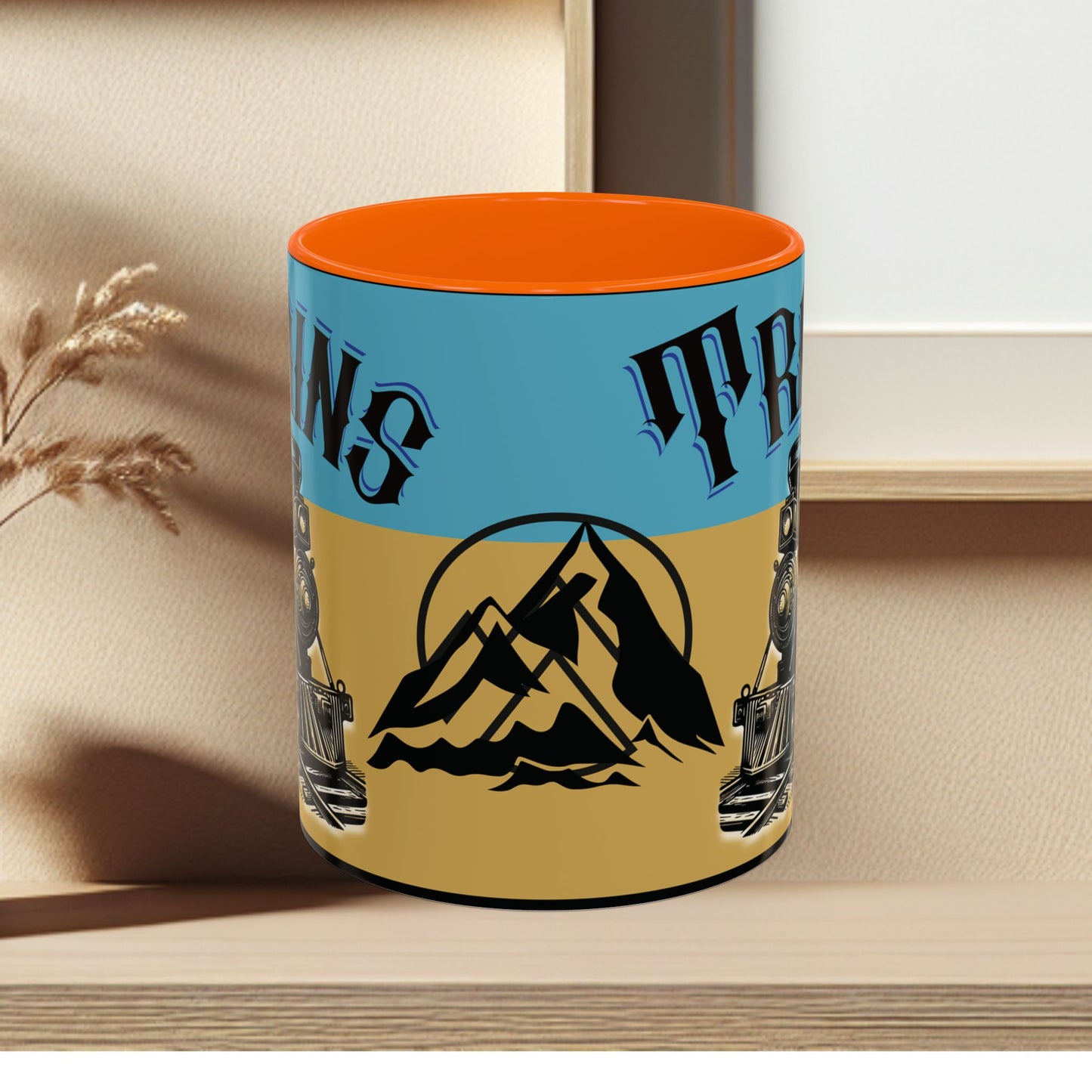 Mug-Trains Accent Coffee Mug