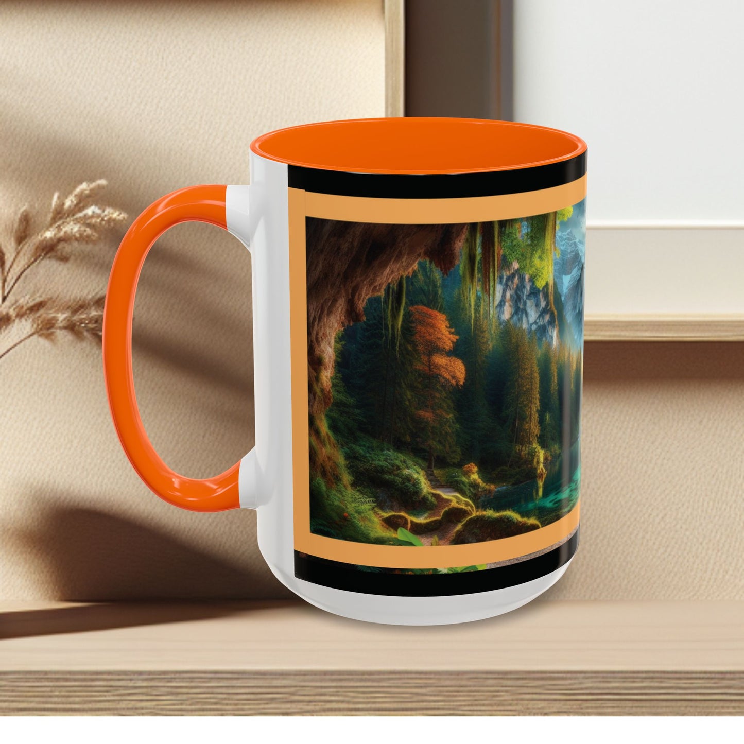Mug: By the River-Accent Coffee Mug (11oz, 15oz)