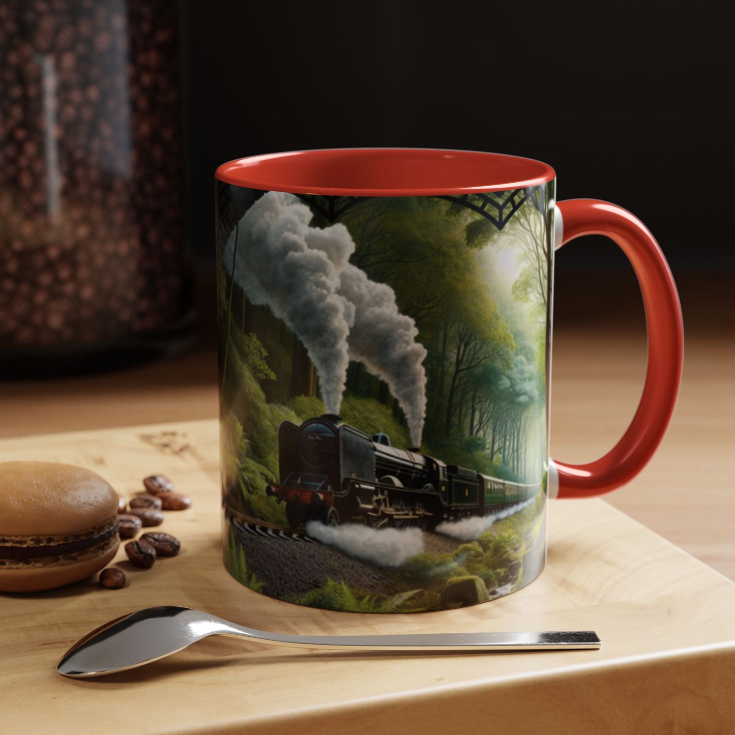 Mug - Jungle Train - Accent Coffee Mug (11oz, 15oz) (AOP)
