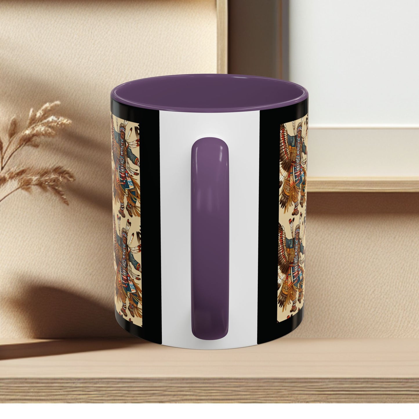 Mug- American Native Dancers Accent Coffee Mug (11, 15oz)