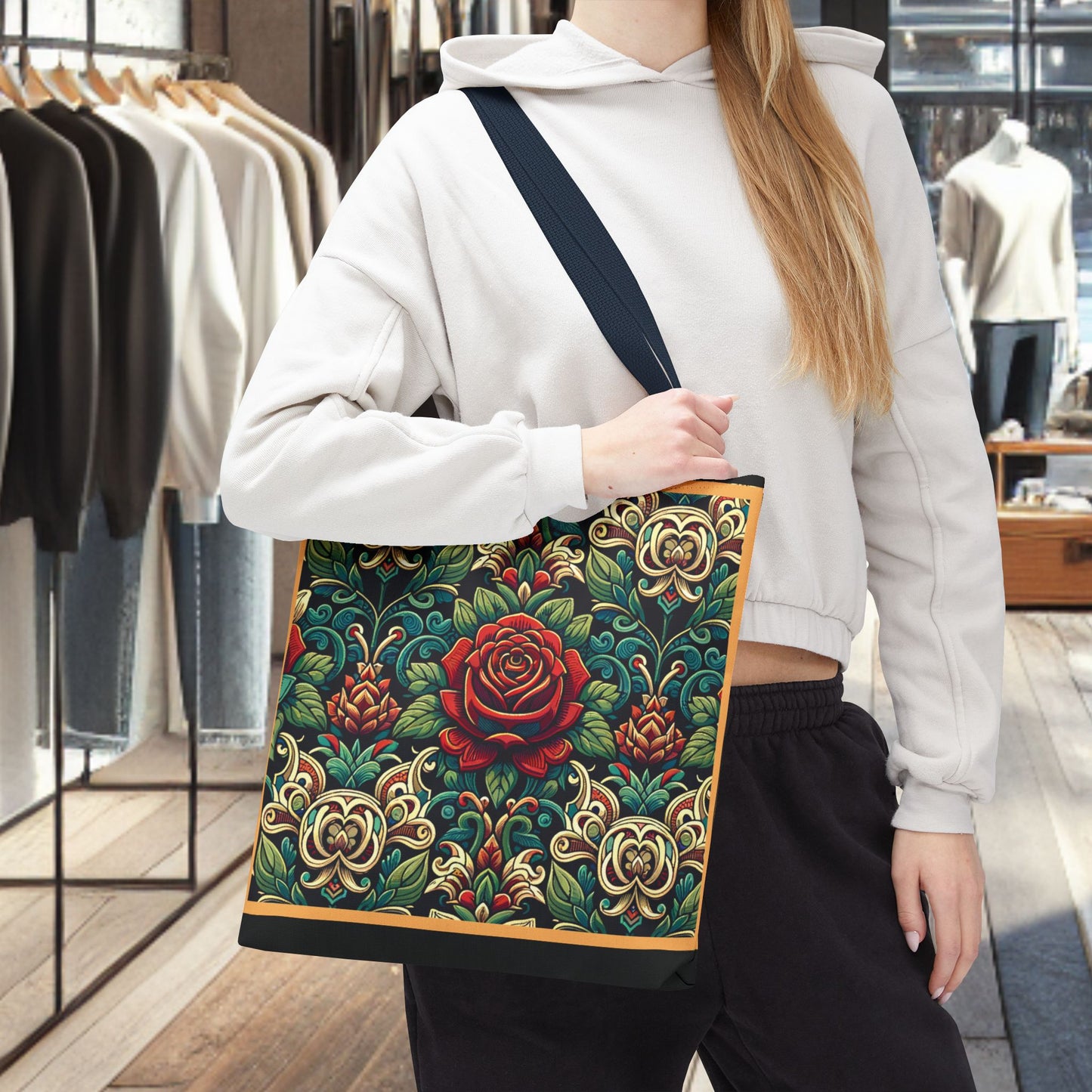 Tote Bag-Rose Garden -Tote Bag