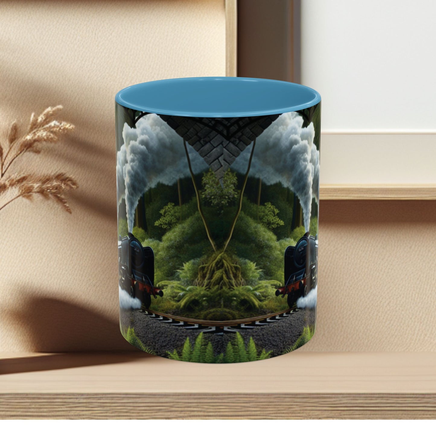 Mug - Jungle Train - Accent Coffee Mug (11oz, 15oz) (AOP)