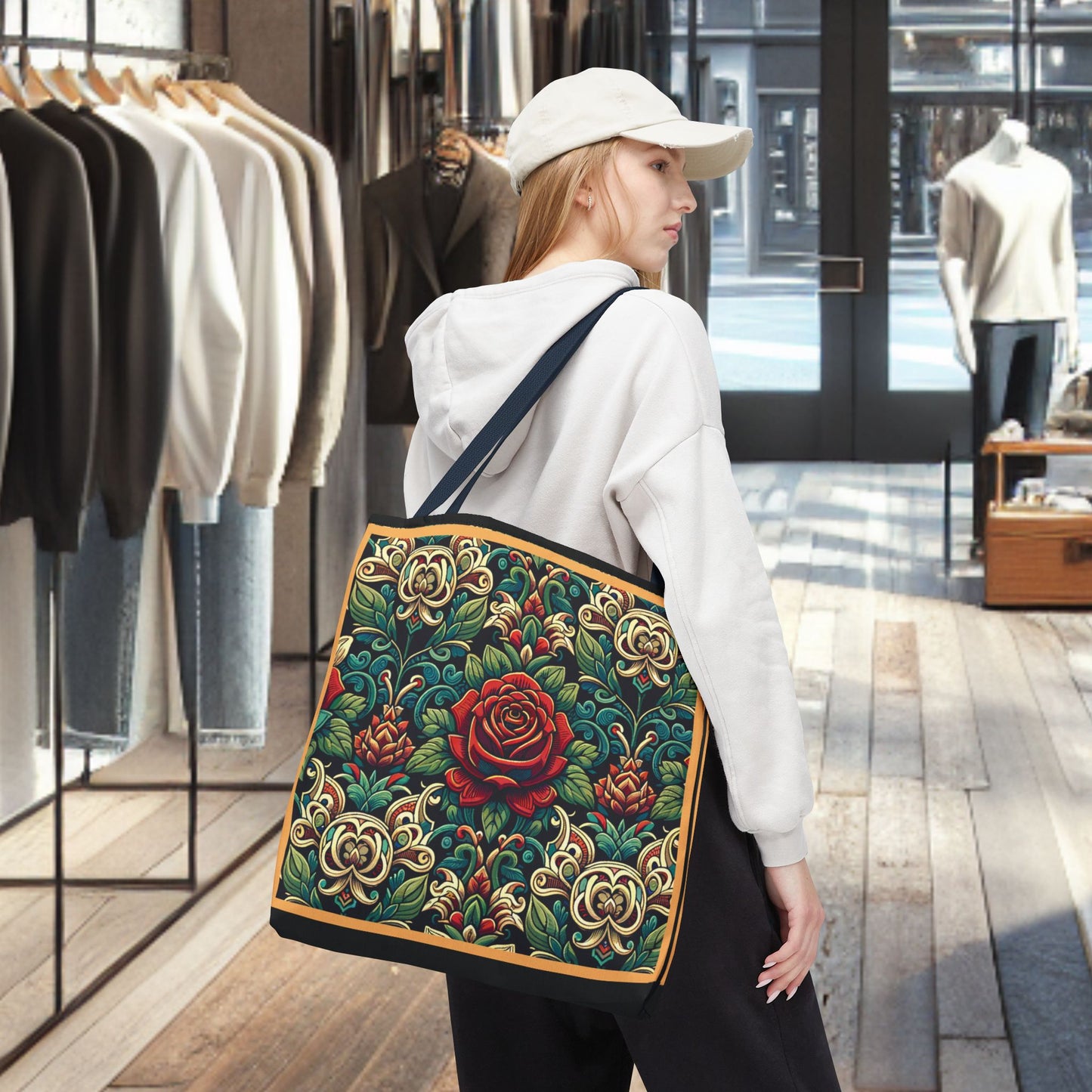 Tote Bag-Rose Garden -Tote Bag