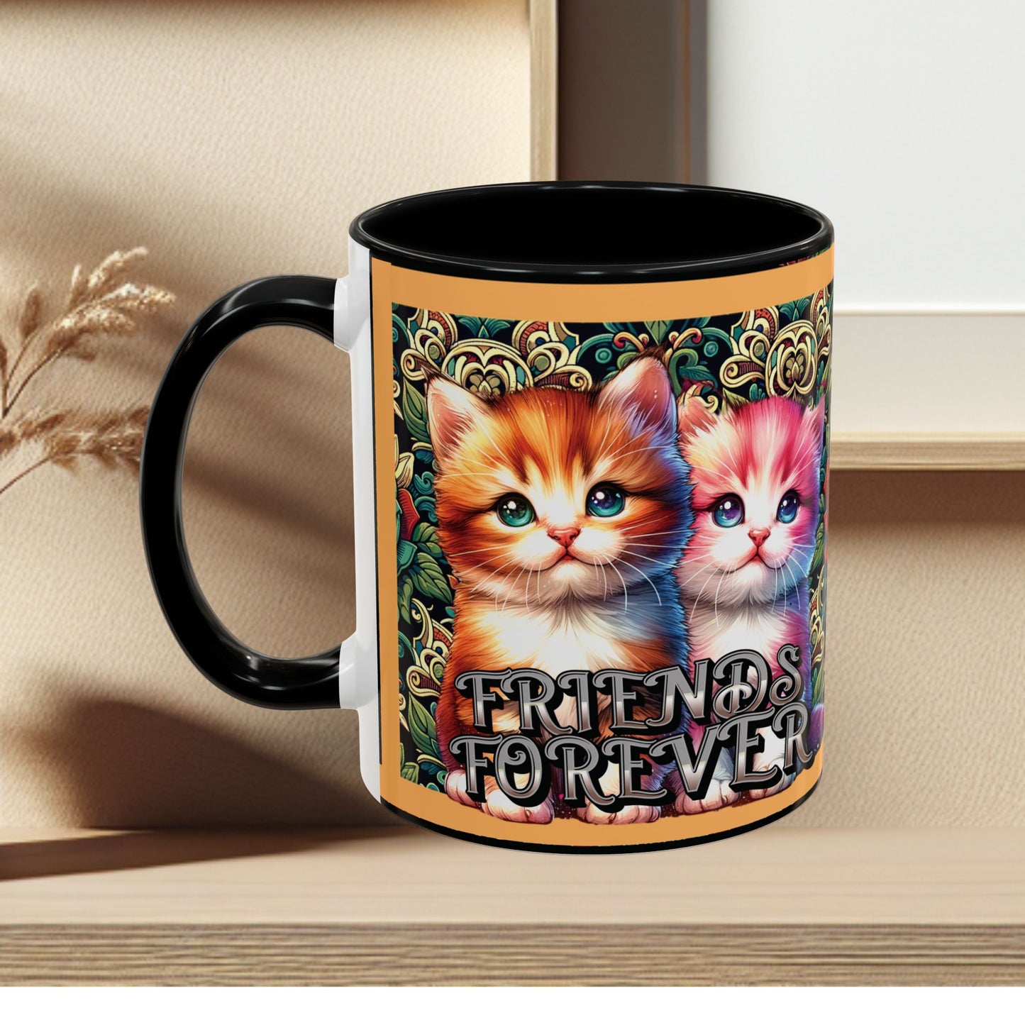 Coffee Mug Kittens Friends Forever