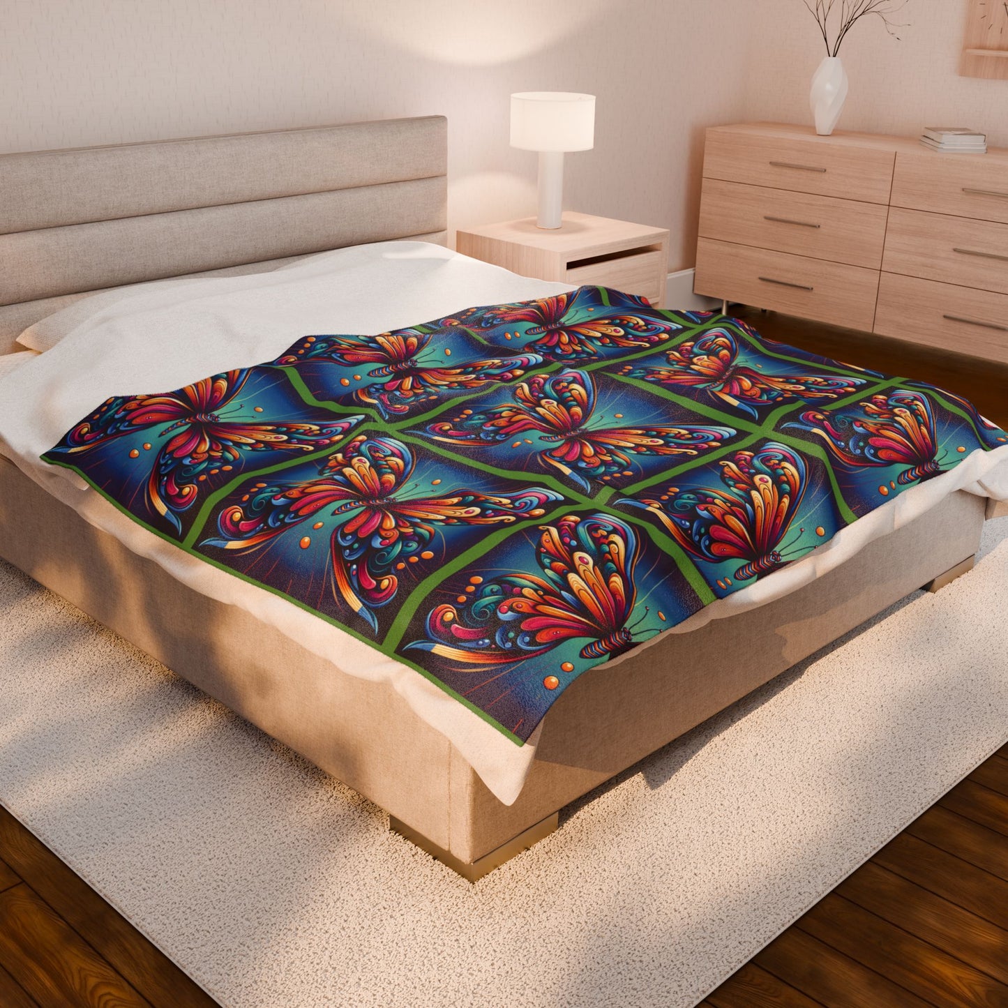 Butterfly Velveteen Plush Blanket