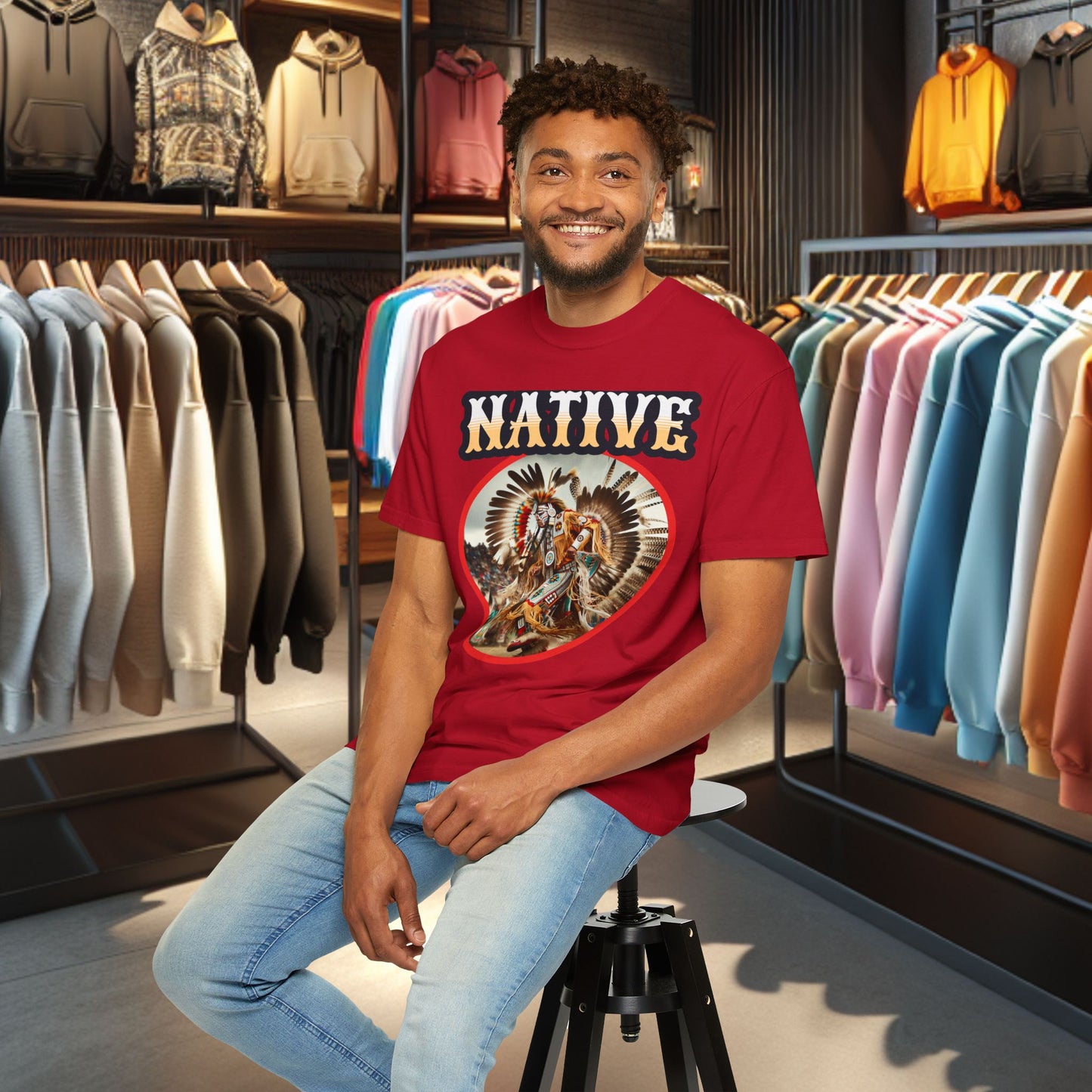 Unisex T-shirt - Native Dancer - Tee Shirt-