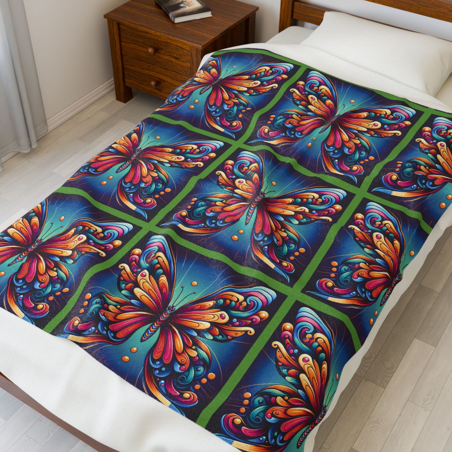 Butterfly Velveteen Plush Blanket