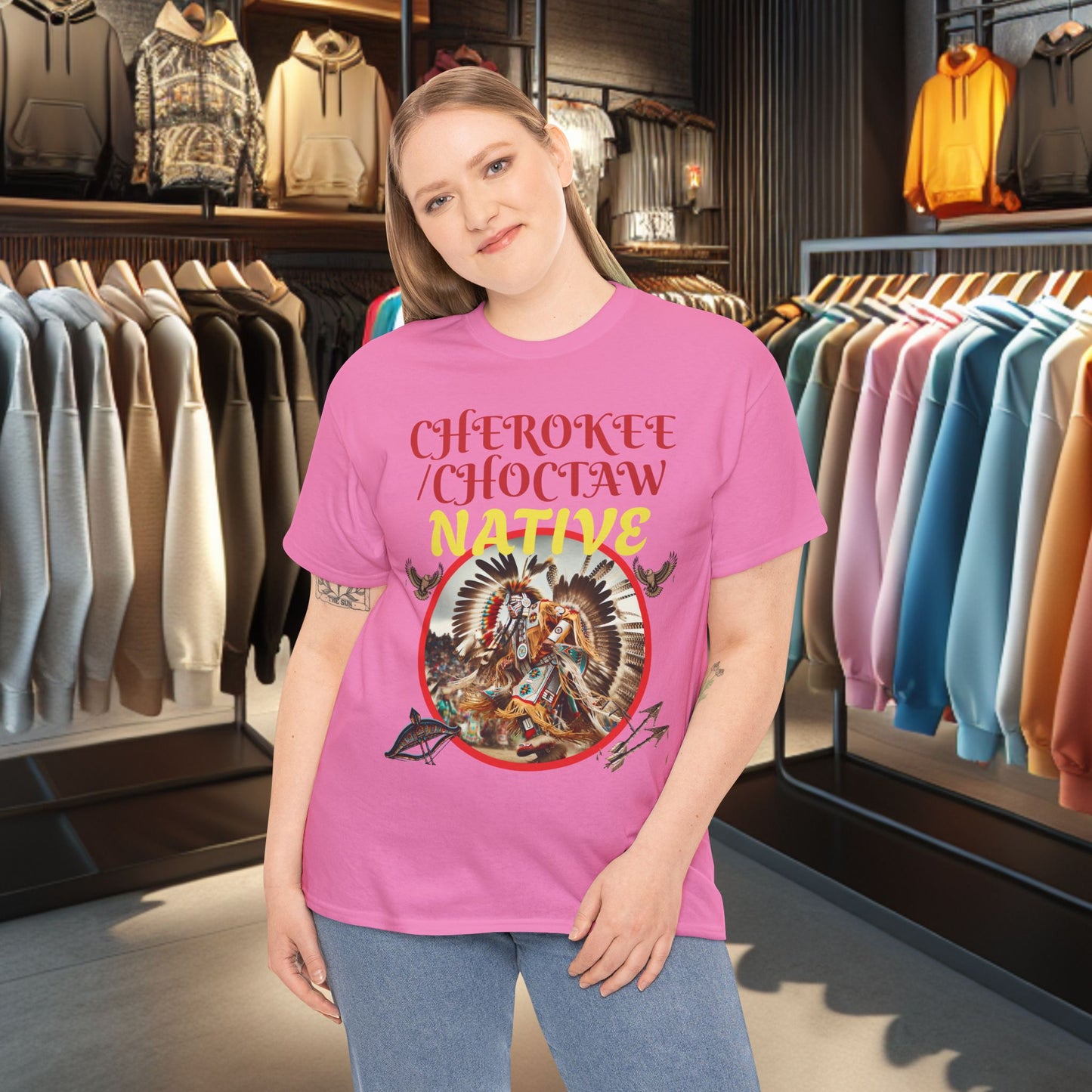 Cherokee / Choctaw Native- Heavy Cotton Tee