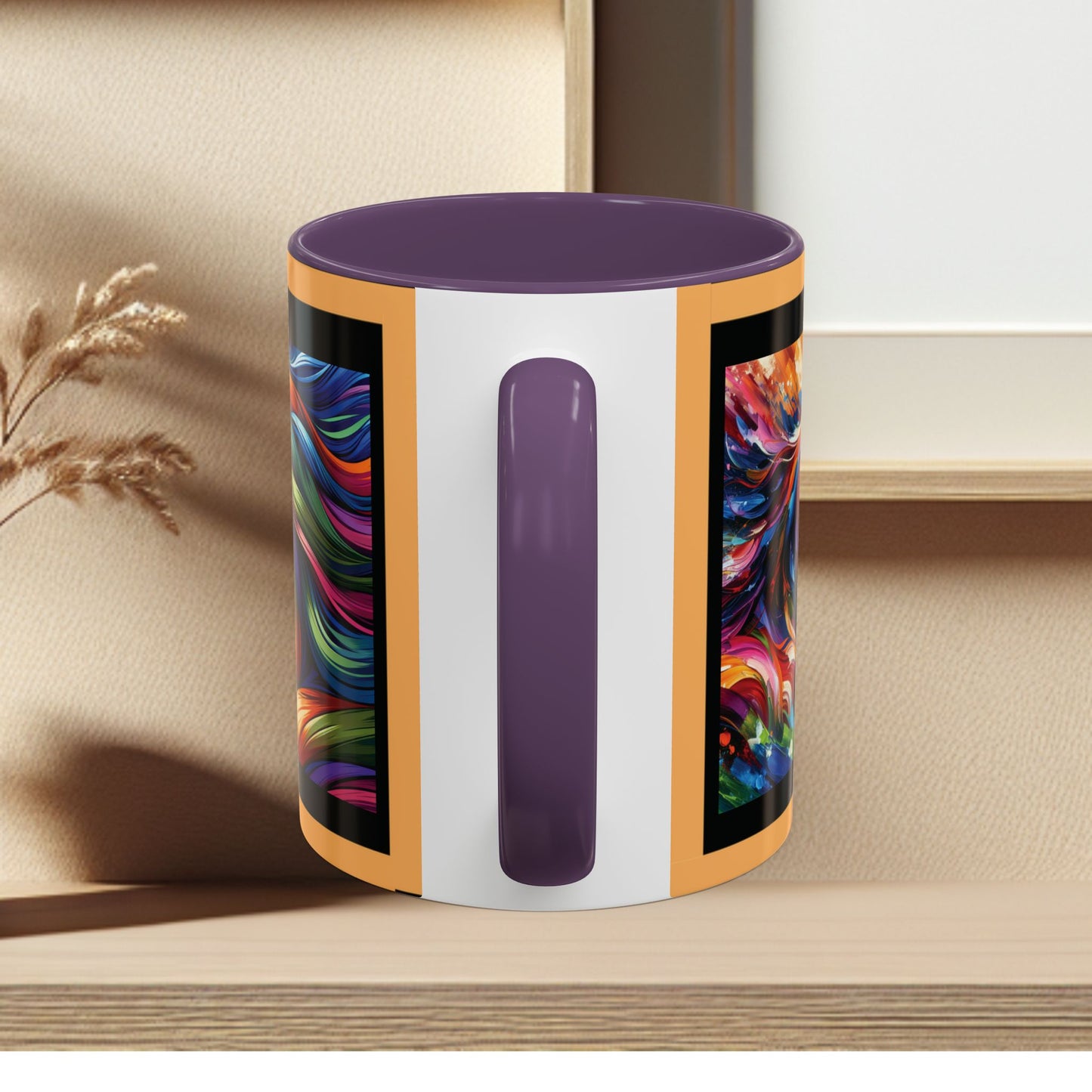 Mug Coffee Multi Color Horses 11oz 15oz