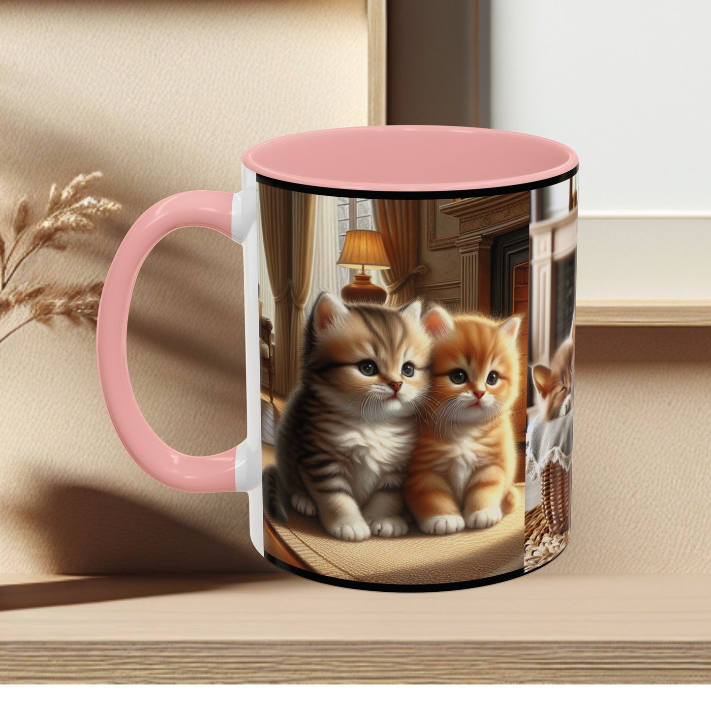 Mug- Kittens - Accent Coffee Mug (11oz, 15oz) (AOP)