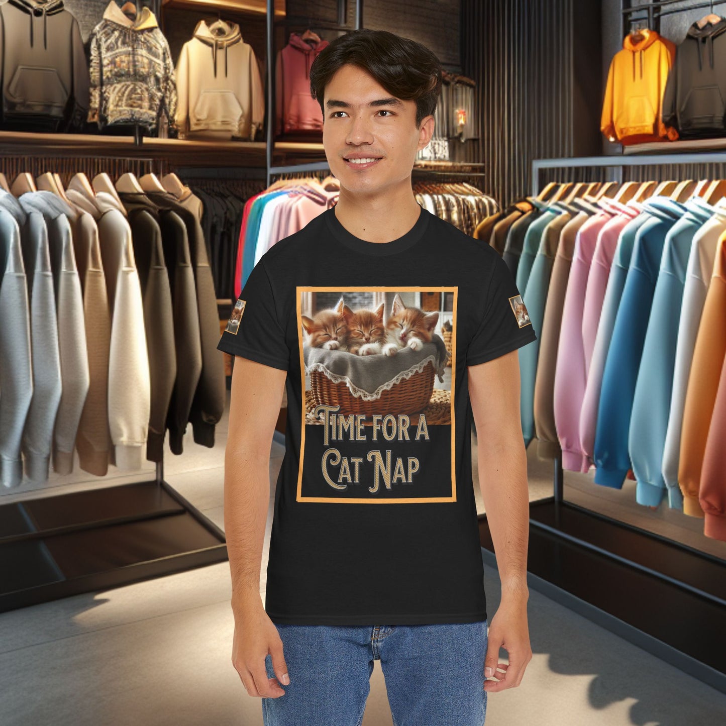 Heavy Tee- Time for a Cat Nap -Unisex Tee - Gildan 5000