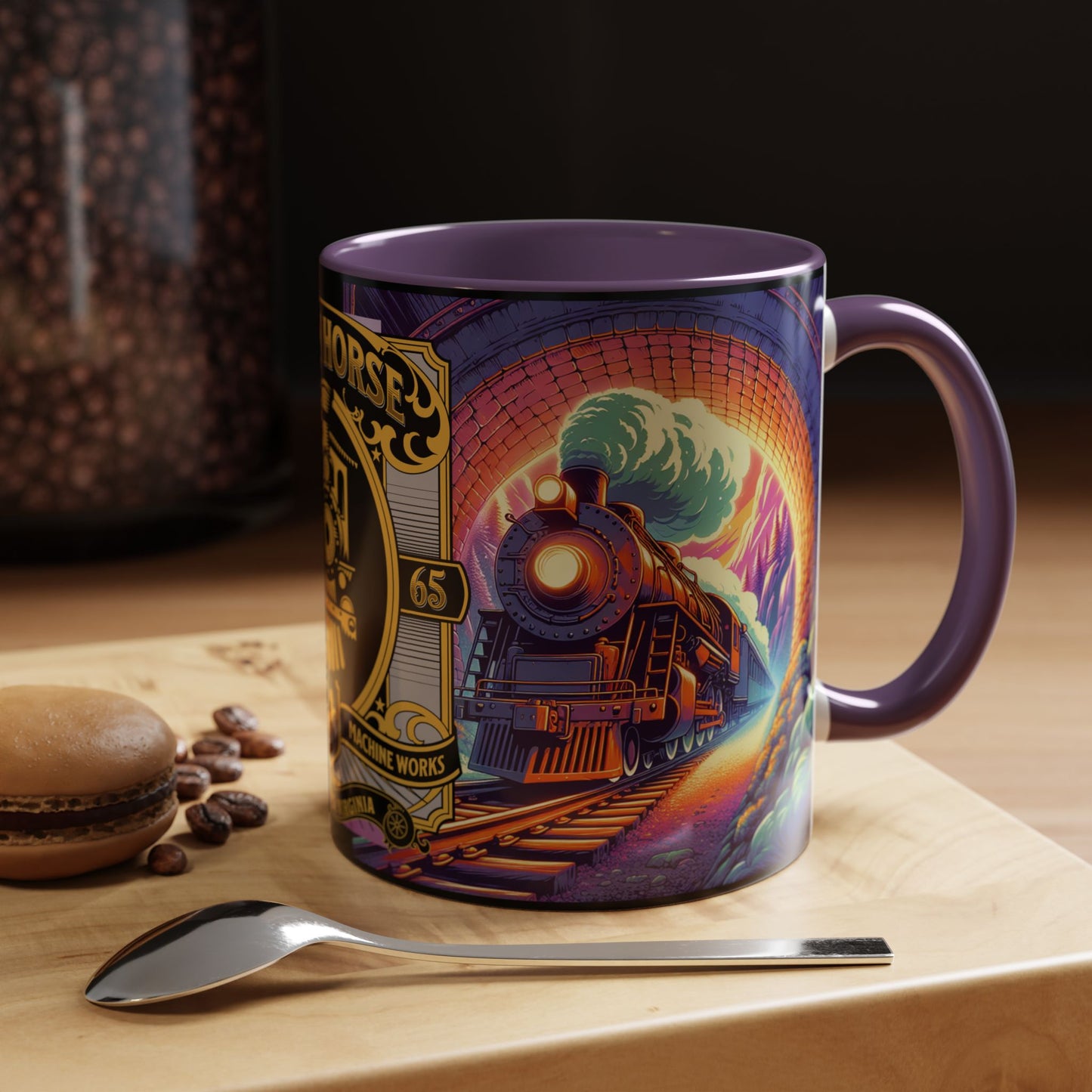 Mug- Steam Engine Iron Horse Accent Coffee Mug (11oz)