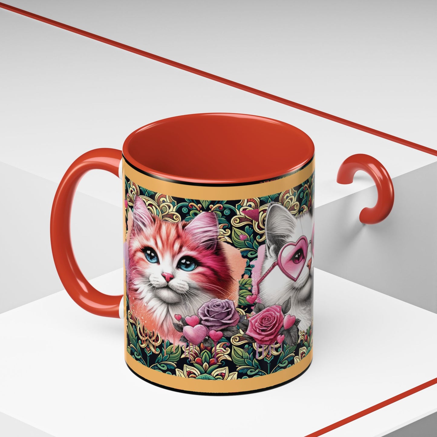 Coffee Mug Kittens Friends