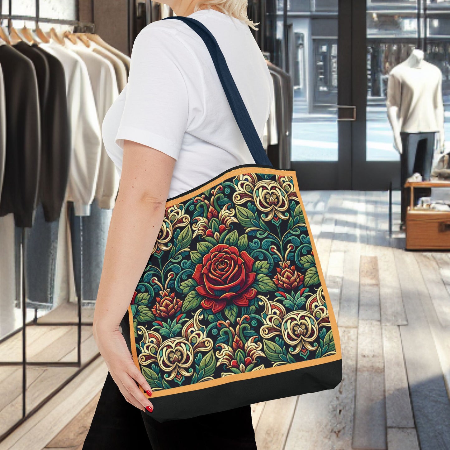Tote Bag-Rose Garden -Tote Bag