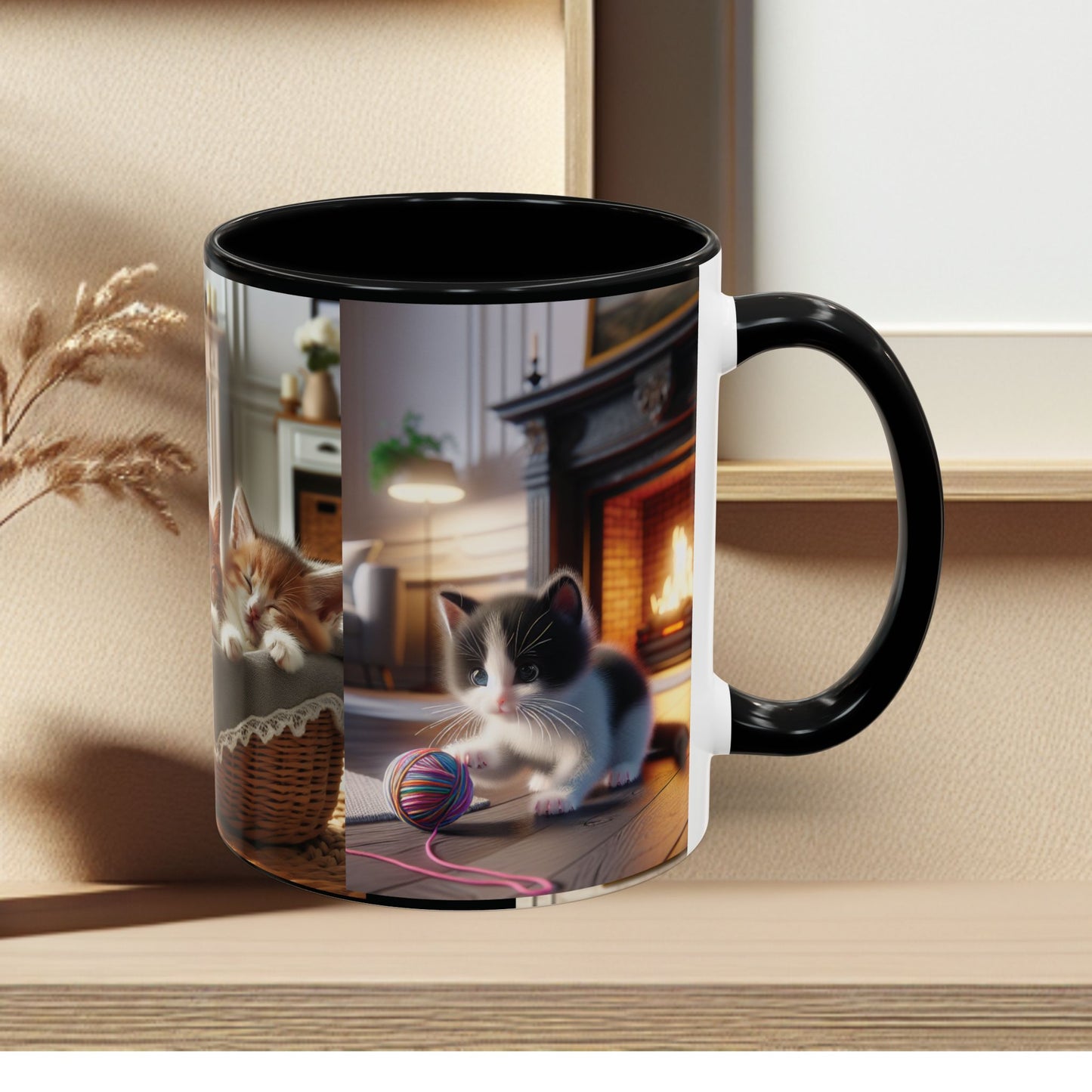 Mug- Kittens - Accent Coffee Mug (11oz, 15oz) (AOP)