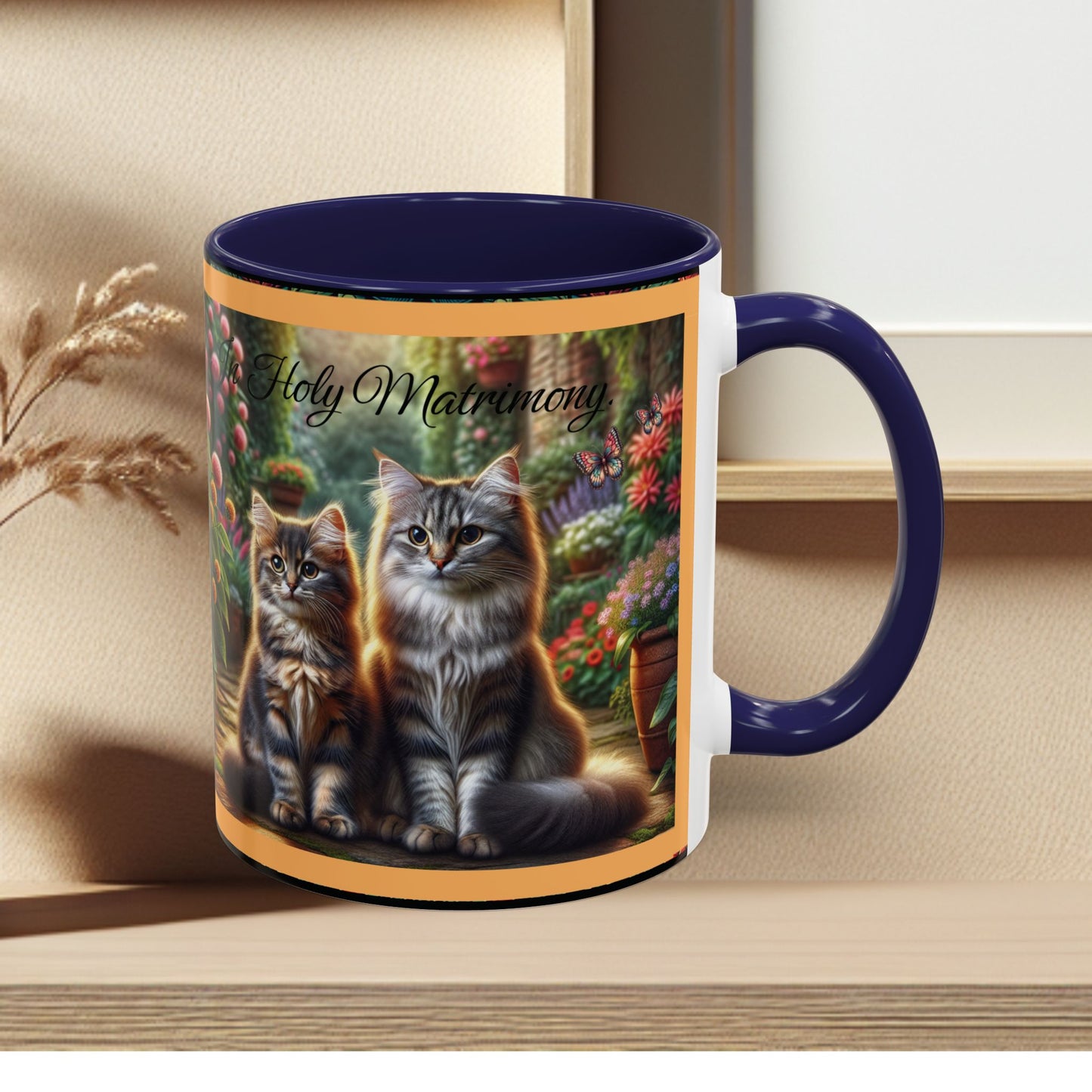 Coffee Mug Cat Wedding