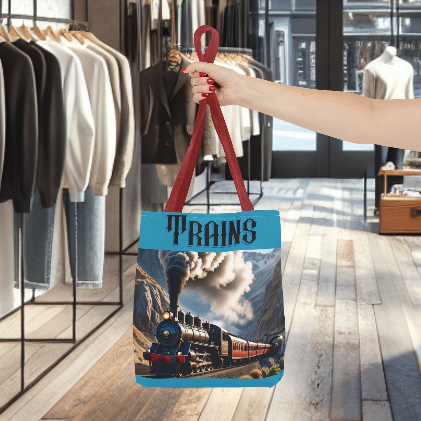 Tote Bag- Trains -Tote Bag (AOP)