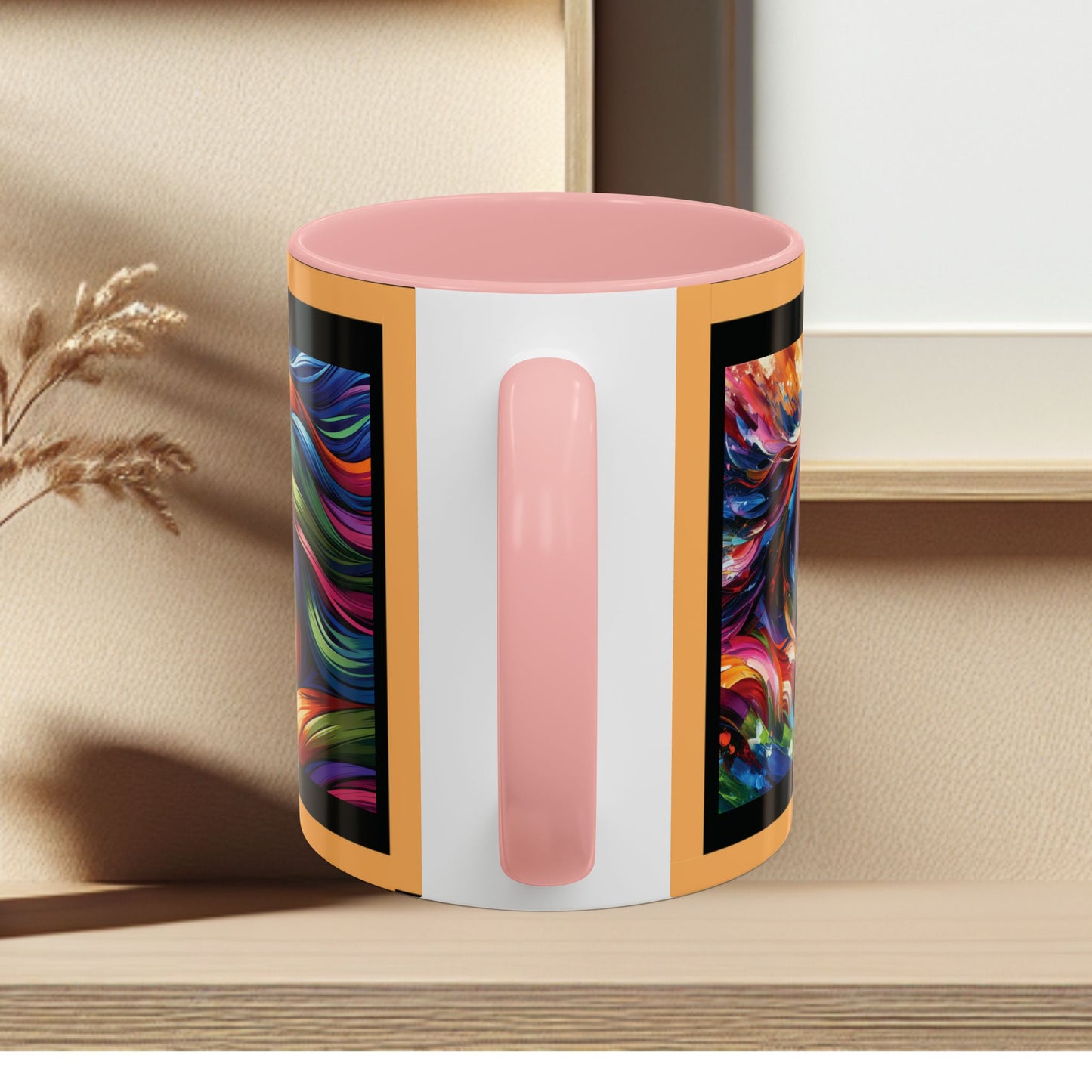 Mug Coffee Multi Color Horses 11oz 15oz
