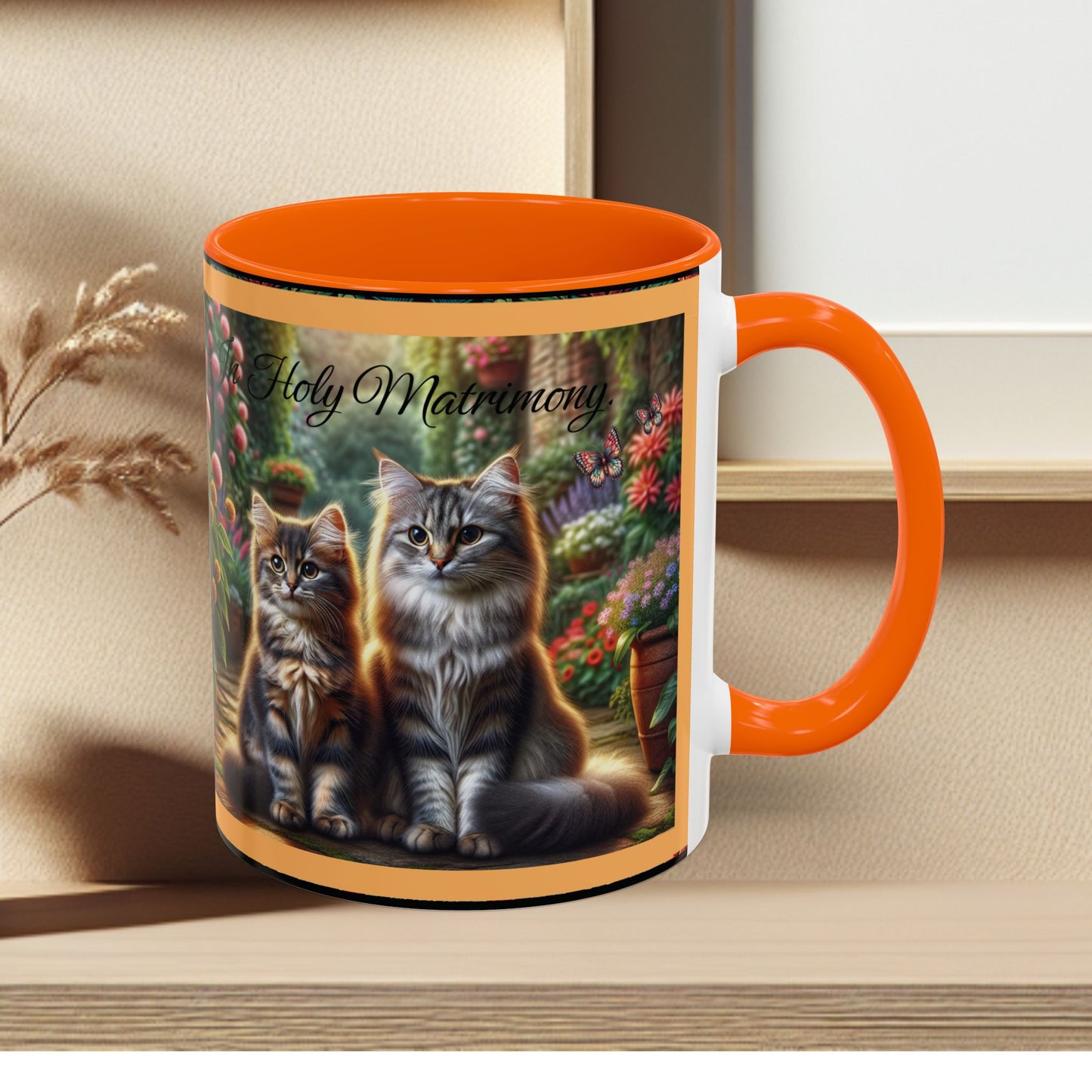 Coffee Mug Cat Wedding