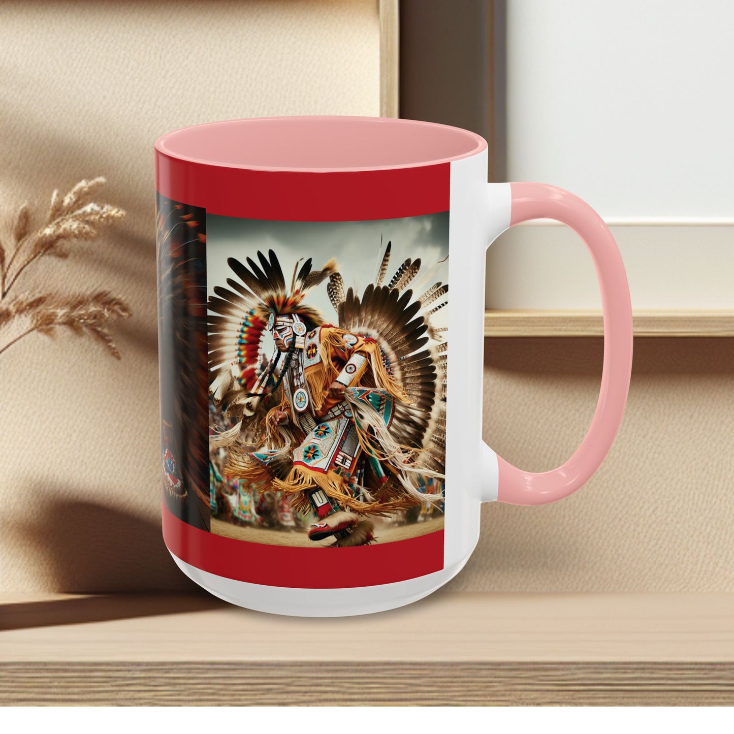 Mug- Native Dancer - Coffee Mug (11 oz, 15 oz) (AOP)