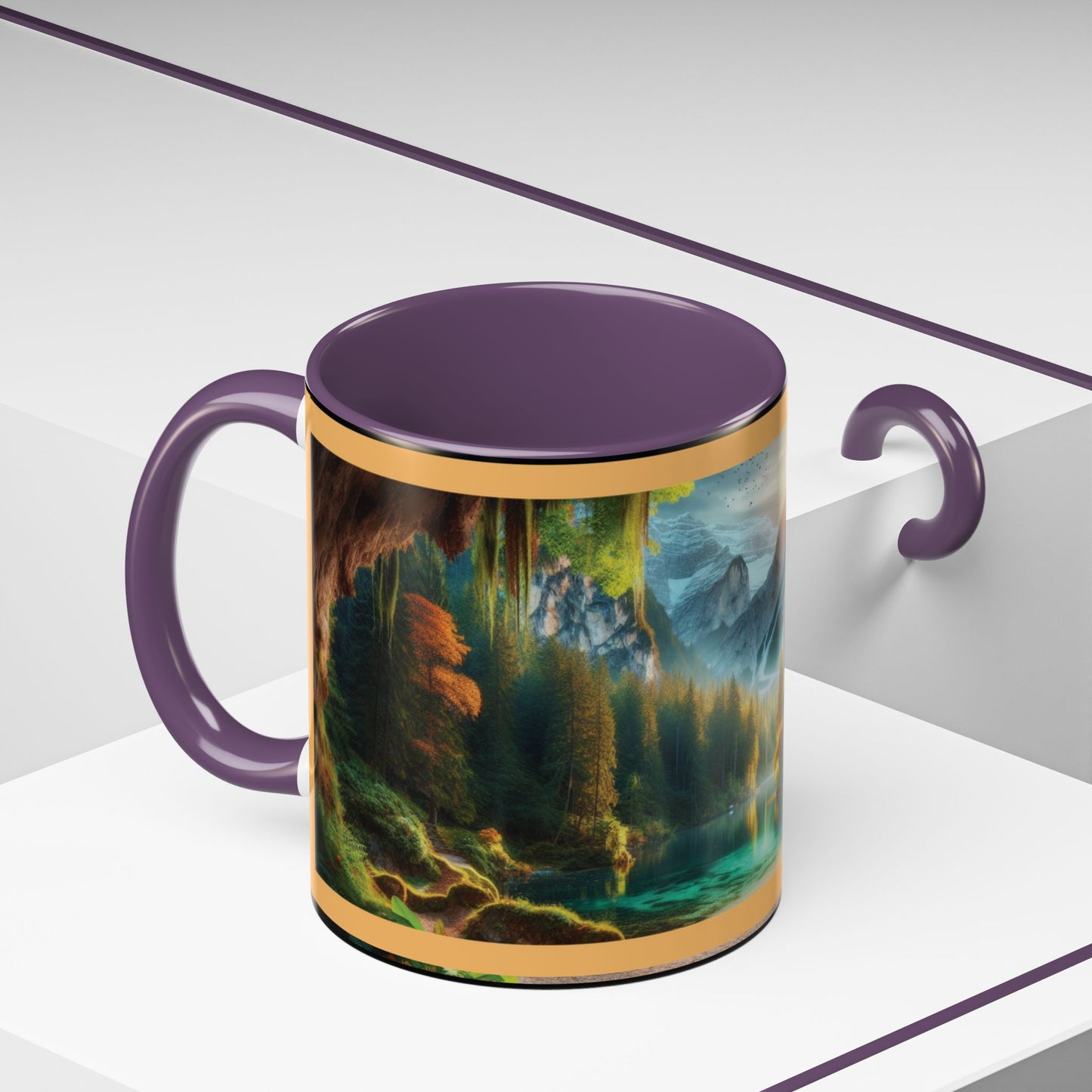 Mug: By the River-Accent Coffee Mug (11oz, 15oz)