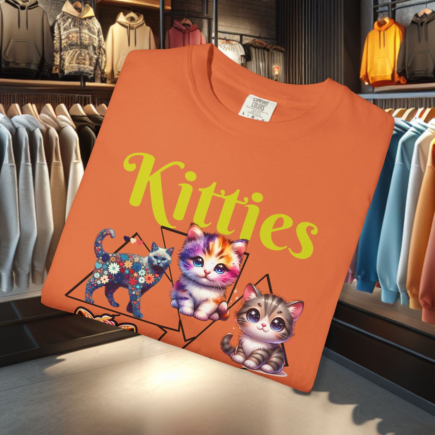 Kitties Unisex T-Shirt - Cat Lover's Gift, Cute Cats