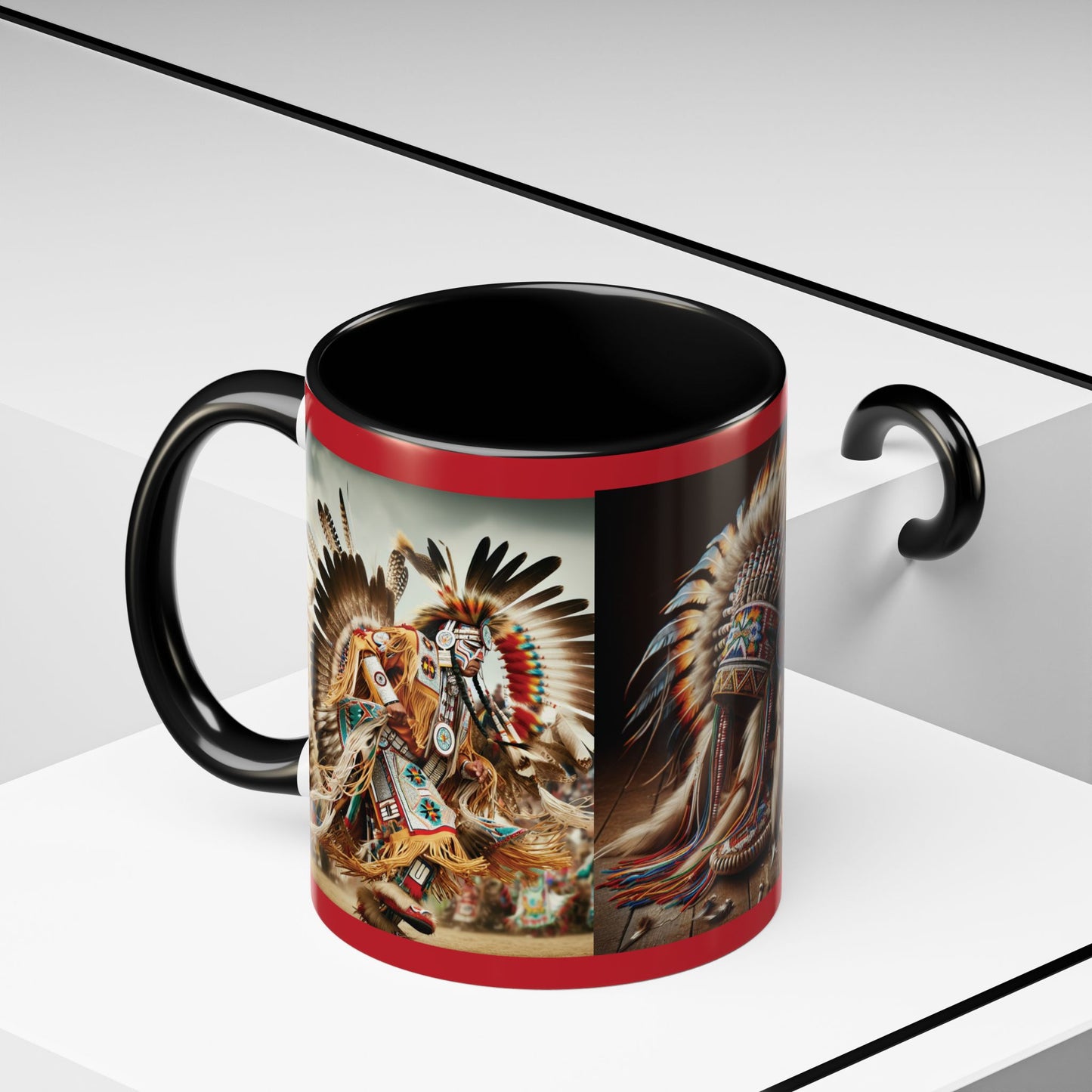 Mug- Native Dancer - Coffee Mug (11 oz, 15 oz) (AOP)