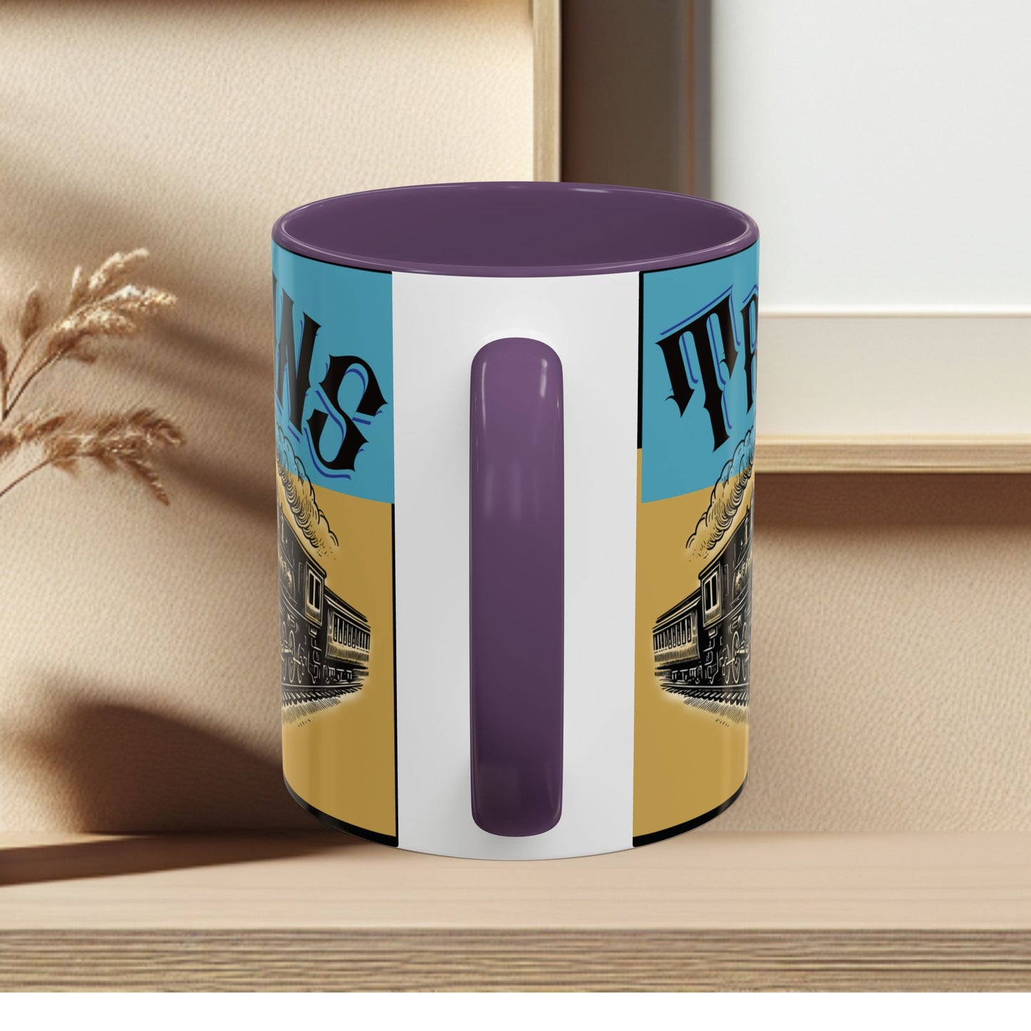 Mug-Trains Accent Coffee Mug