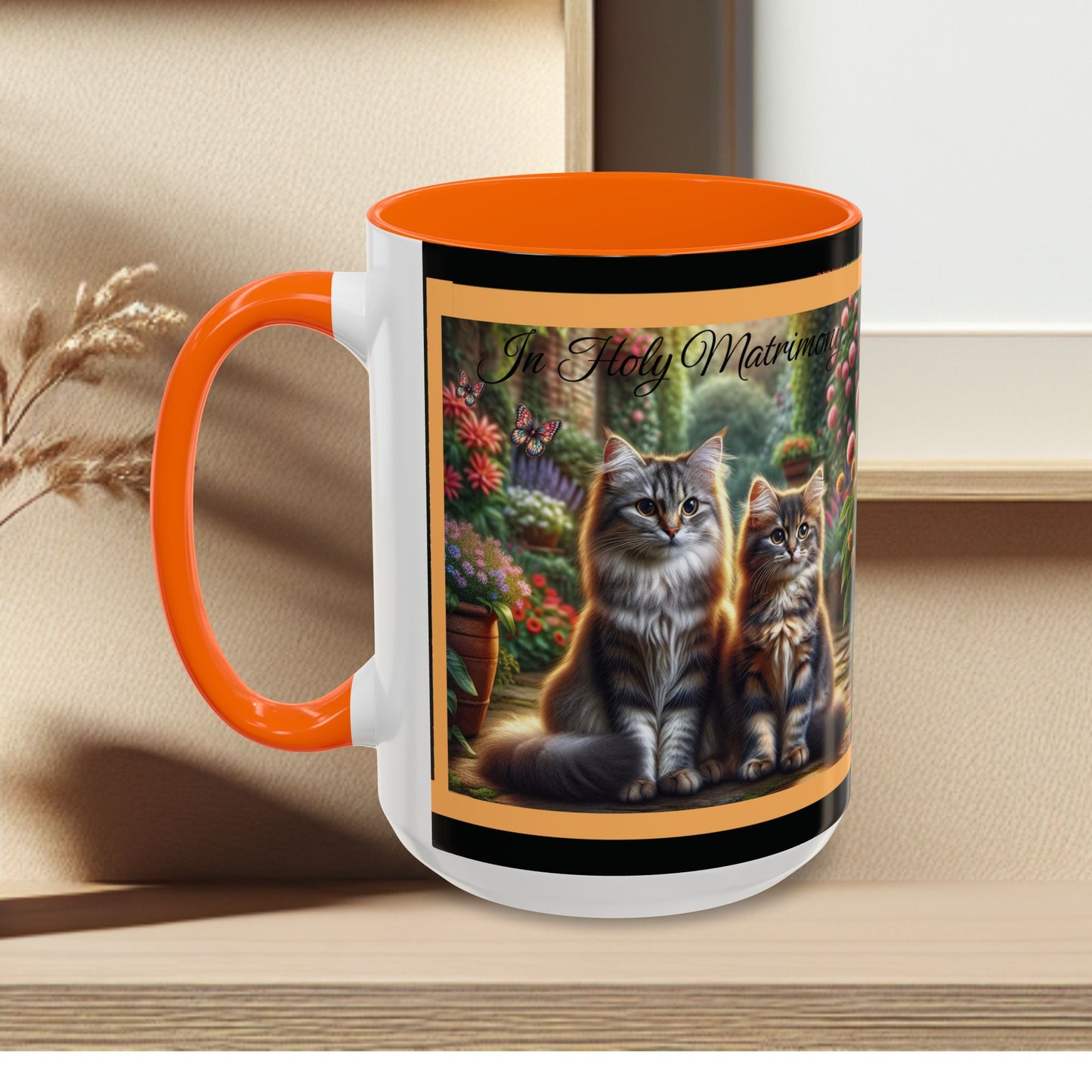 Coffee Mug Cat Wedding