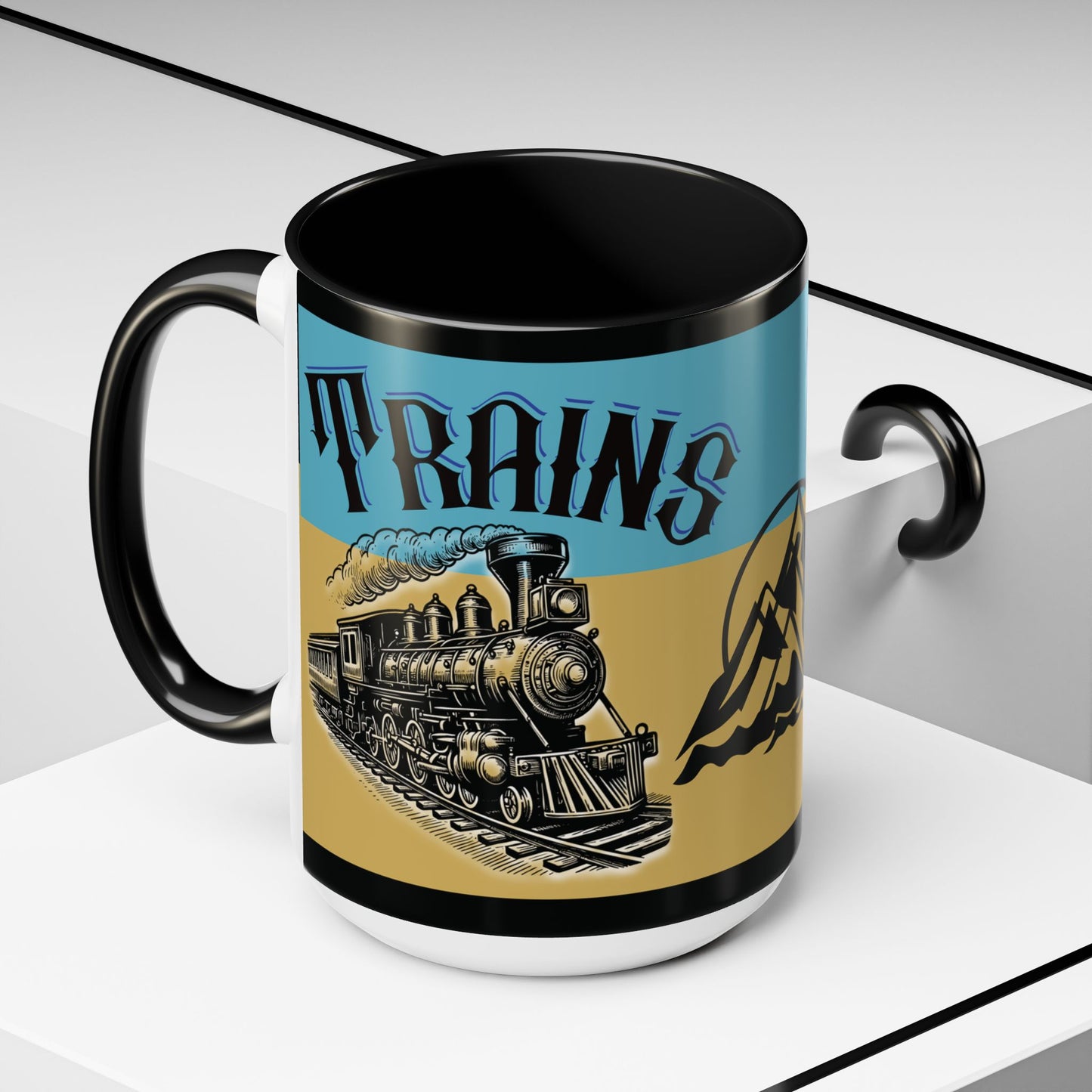 Mug-Trains Accent Coffee Mug