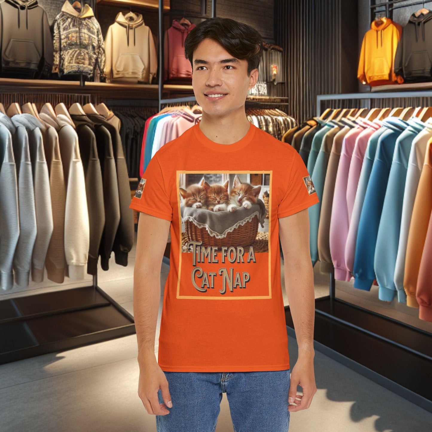 Heavy Tee- Time for a Cat Nap -Unisex Tee - Gildan 5000