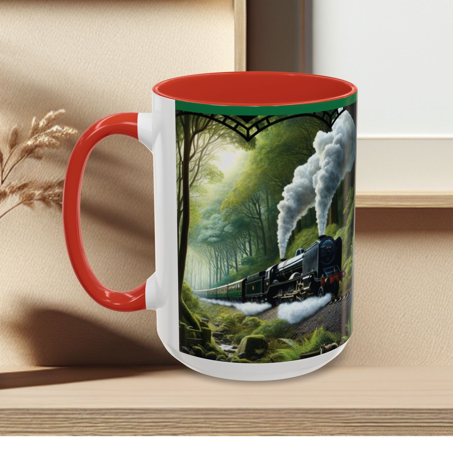 Mug - Jungle Train - Accent Coffee Mug (11oz, 15oz) (AOP)