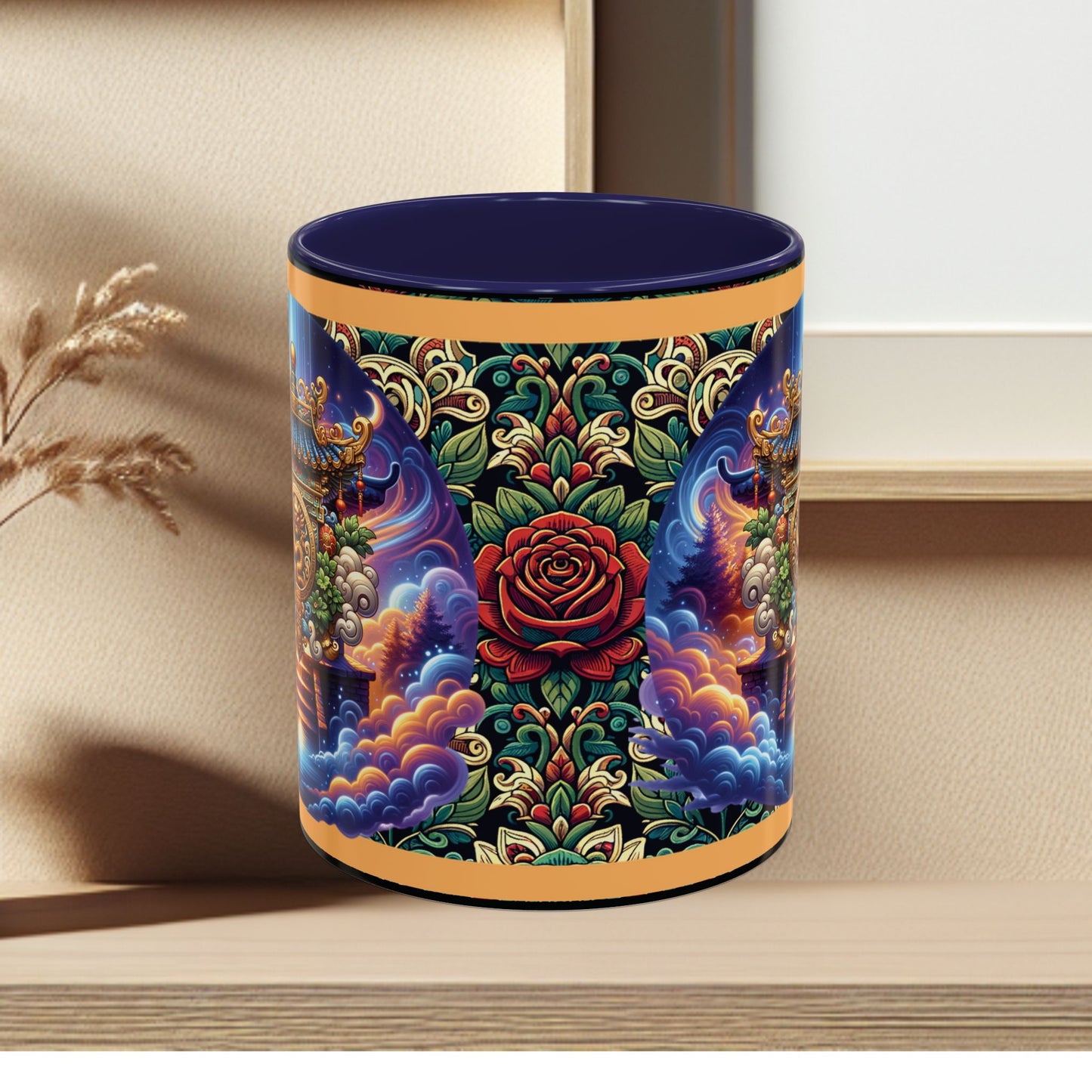 Mug Mystic Temple Rose Coffee Mug 11oz 15oz